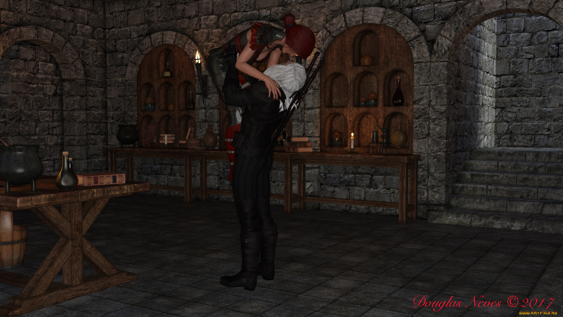 3д, графика, люди, , people, парень, фон, взгляд, девушка