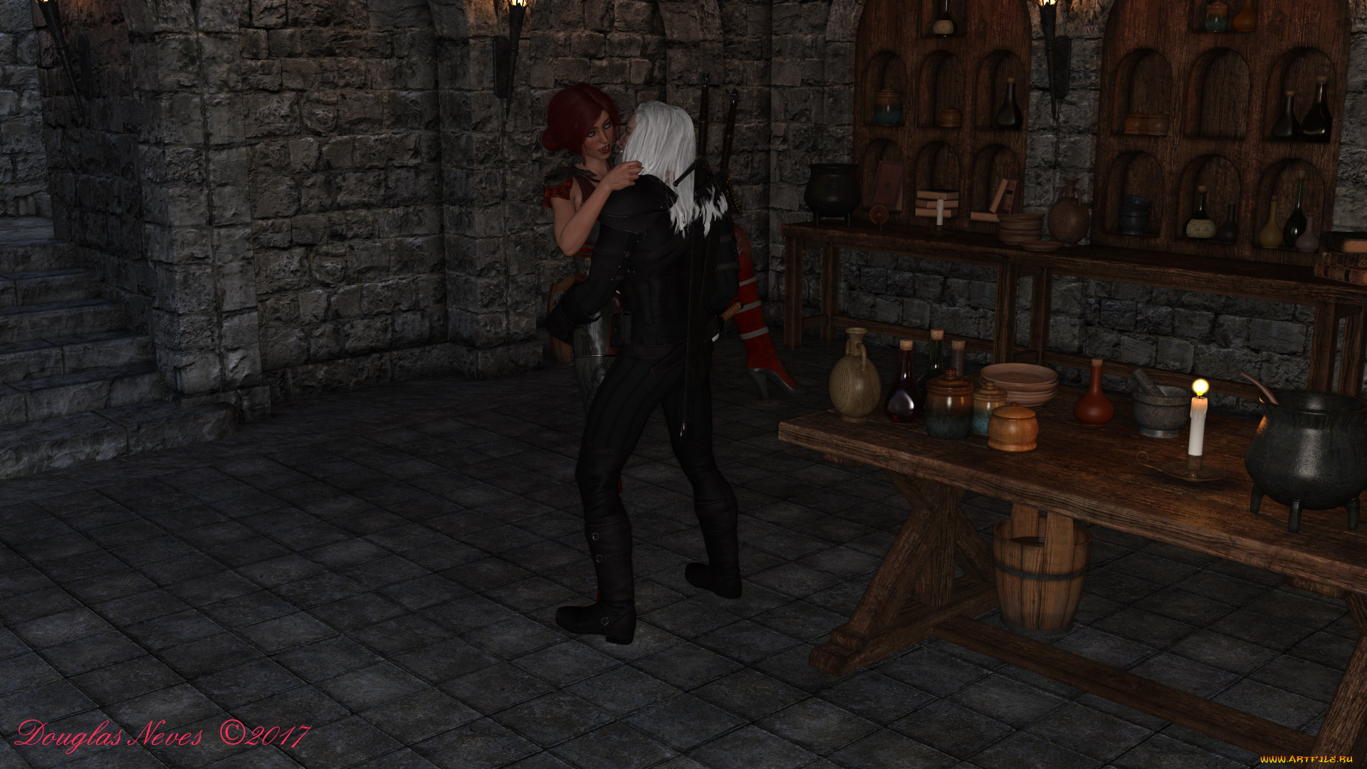 3д, графика, люди, , people, парень, фон, взгляд, девушка