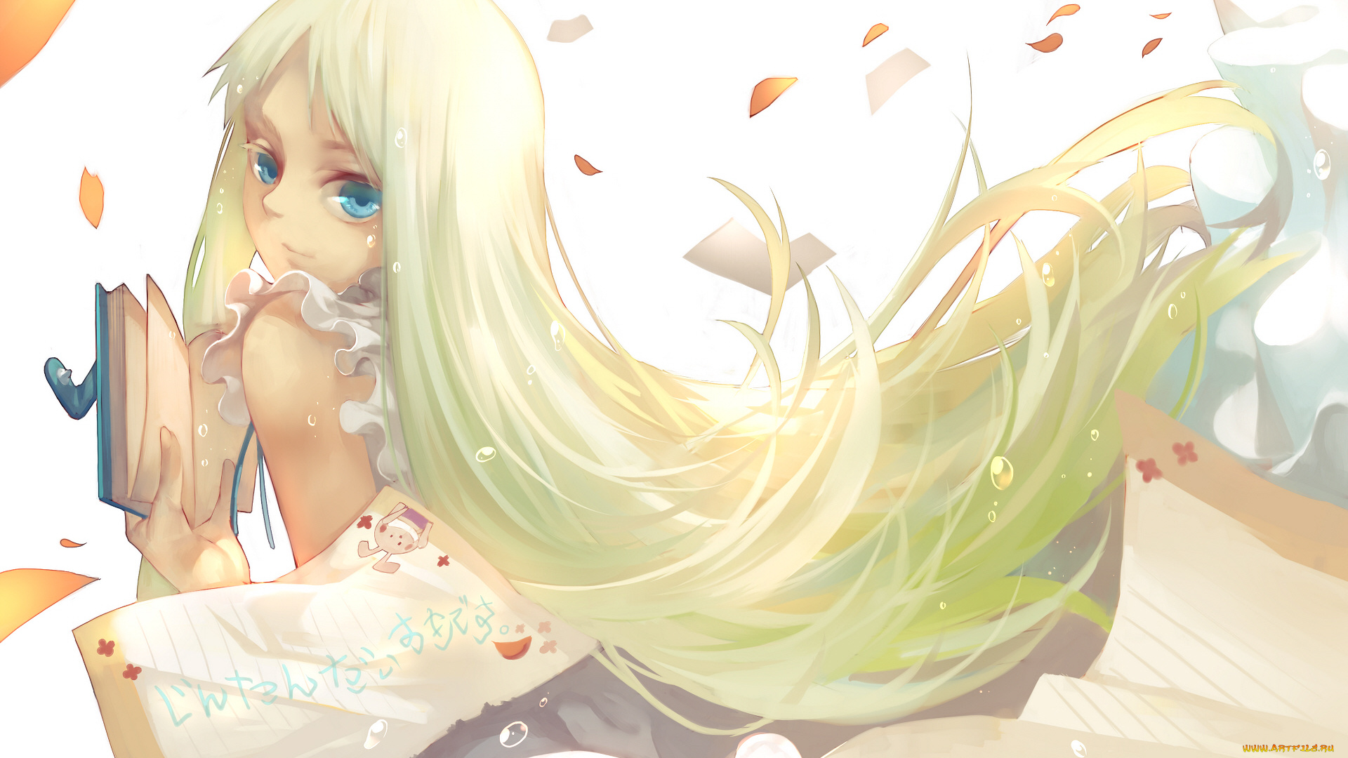 аниме, anohana, невиданный, цветок