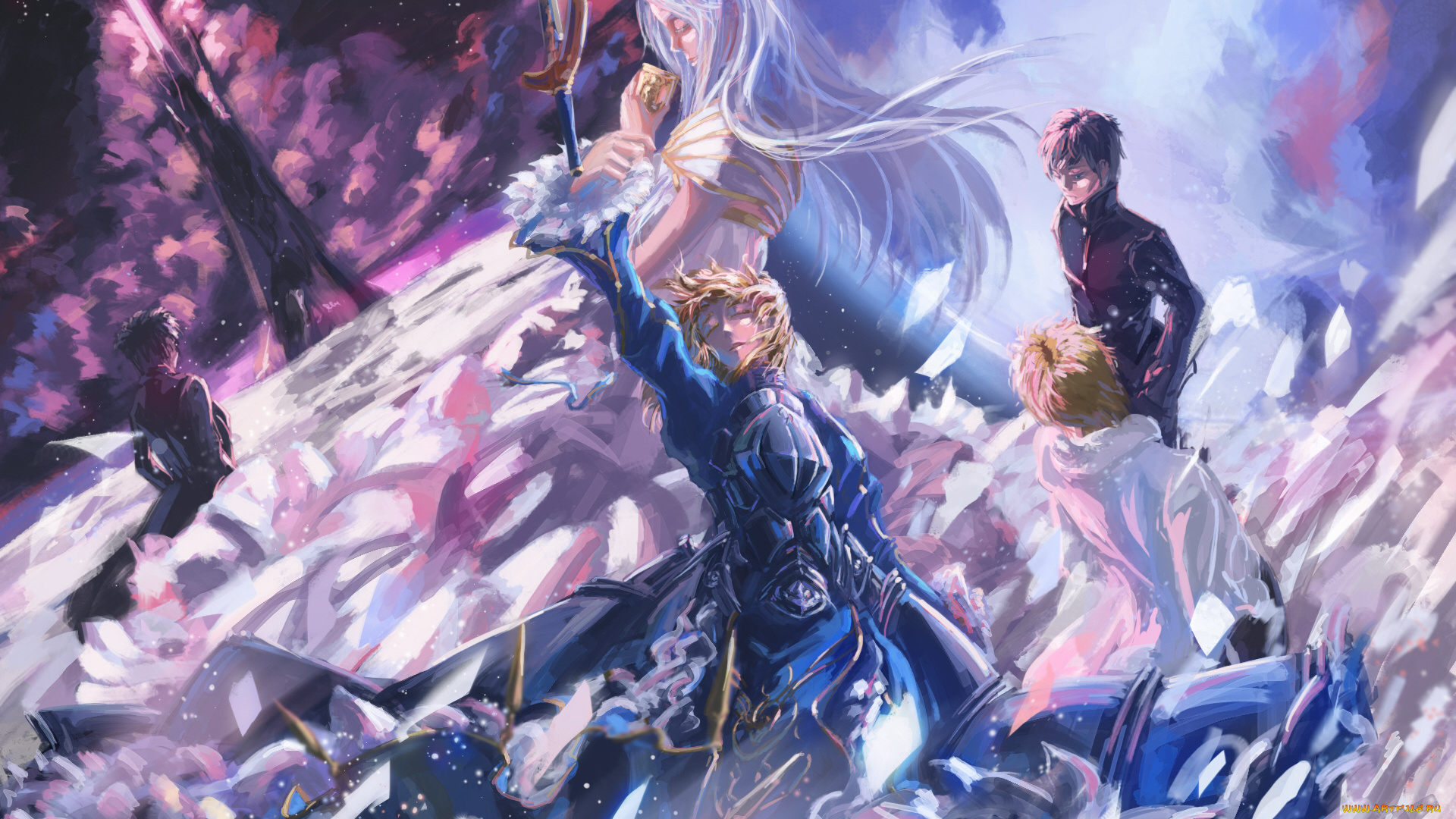 аниме, fate, zero, судьба, начало