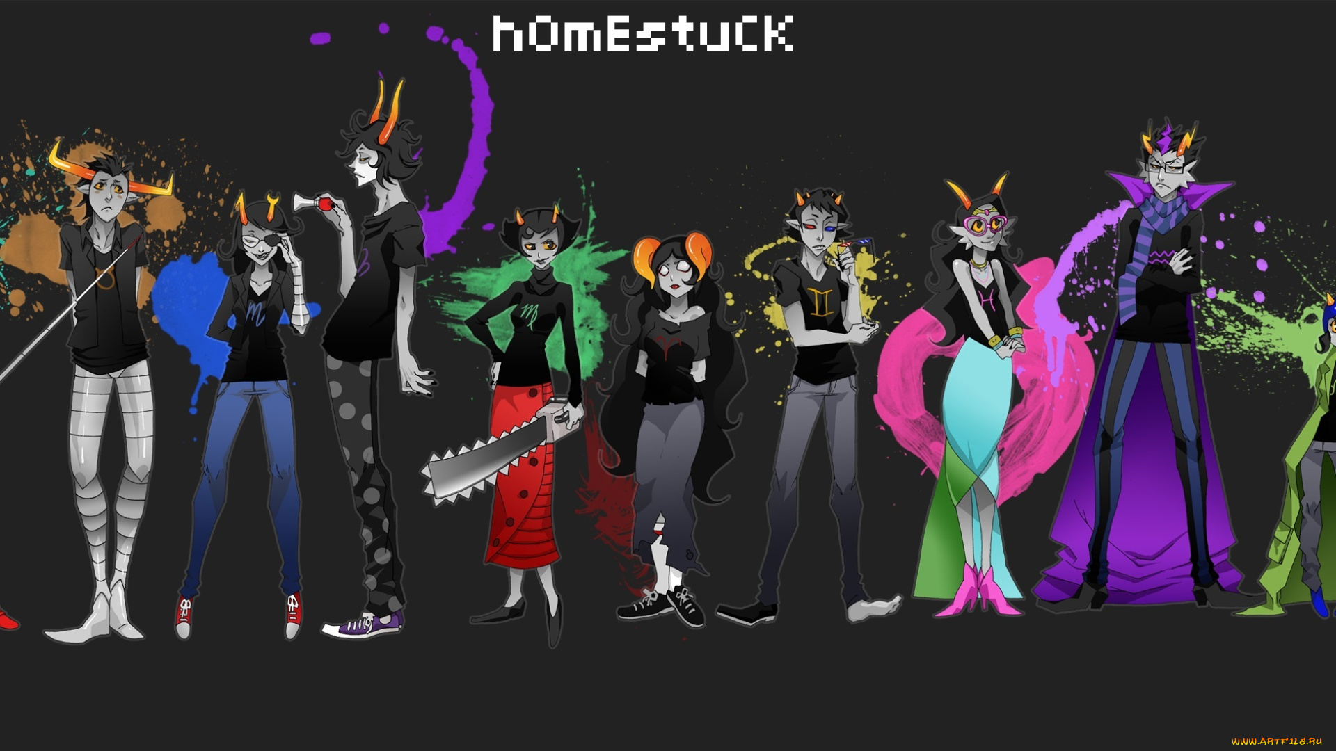 аниме, homestuck, персонажи