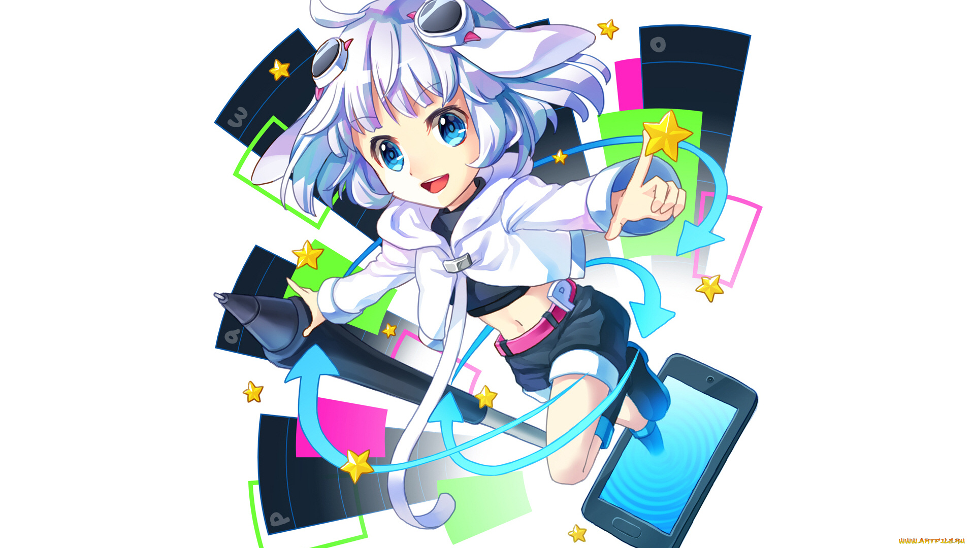 аниме, оружие, , техника, , технологии, девочка