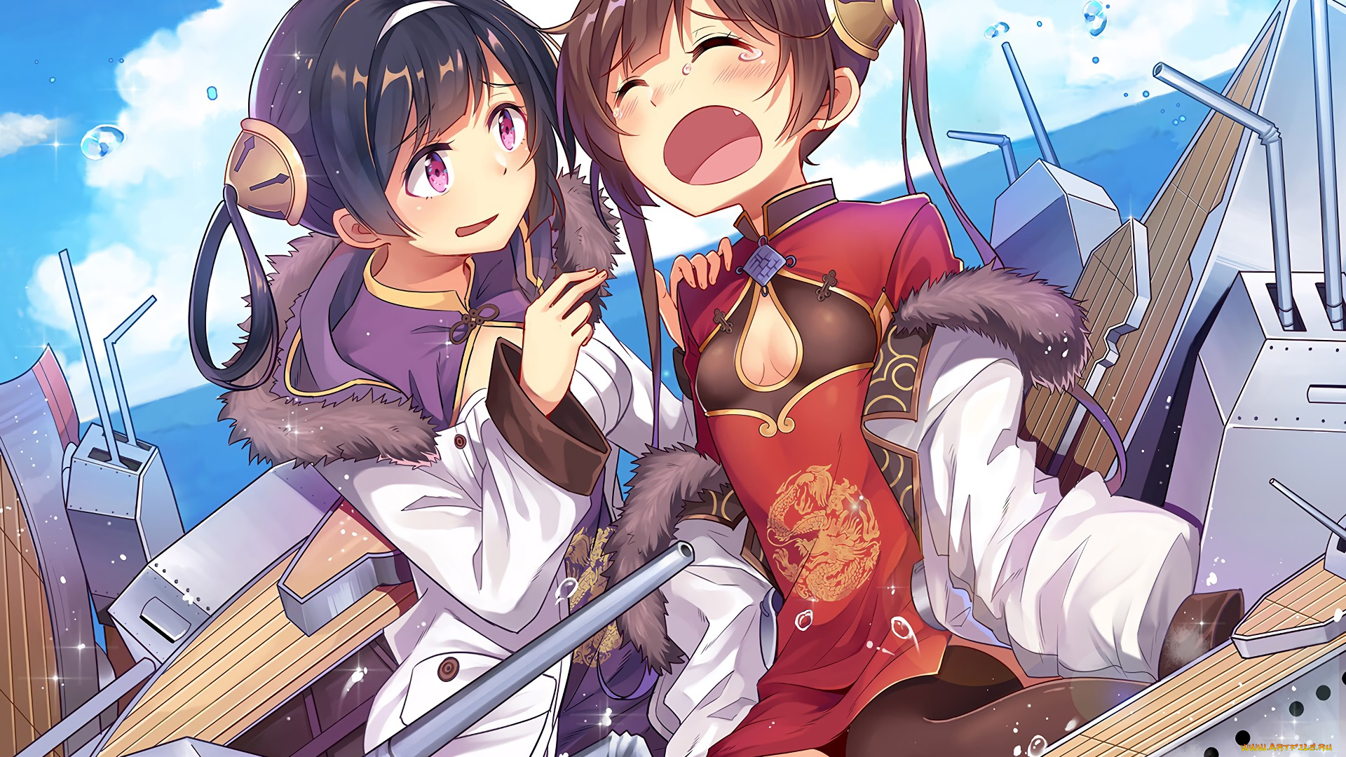 аниме, оружие, , техника, , технологии, фон, взгляд, девушки