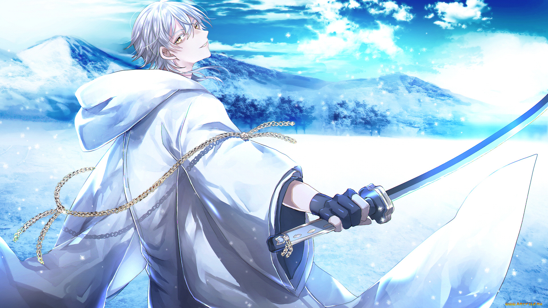 аниме, touken, ranbu, танец, мечей