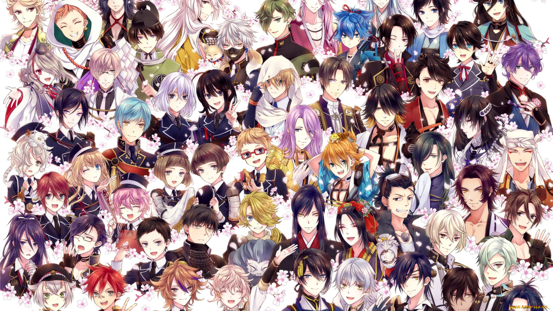 аниме, touken, ranbu, танец, мечей