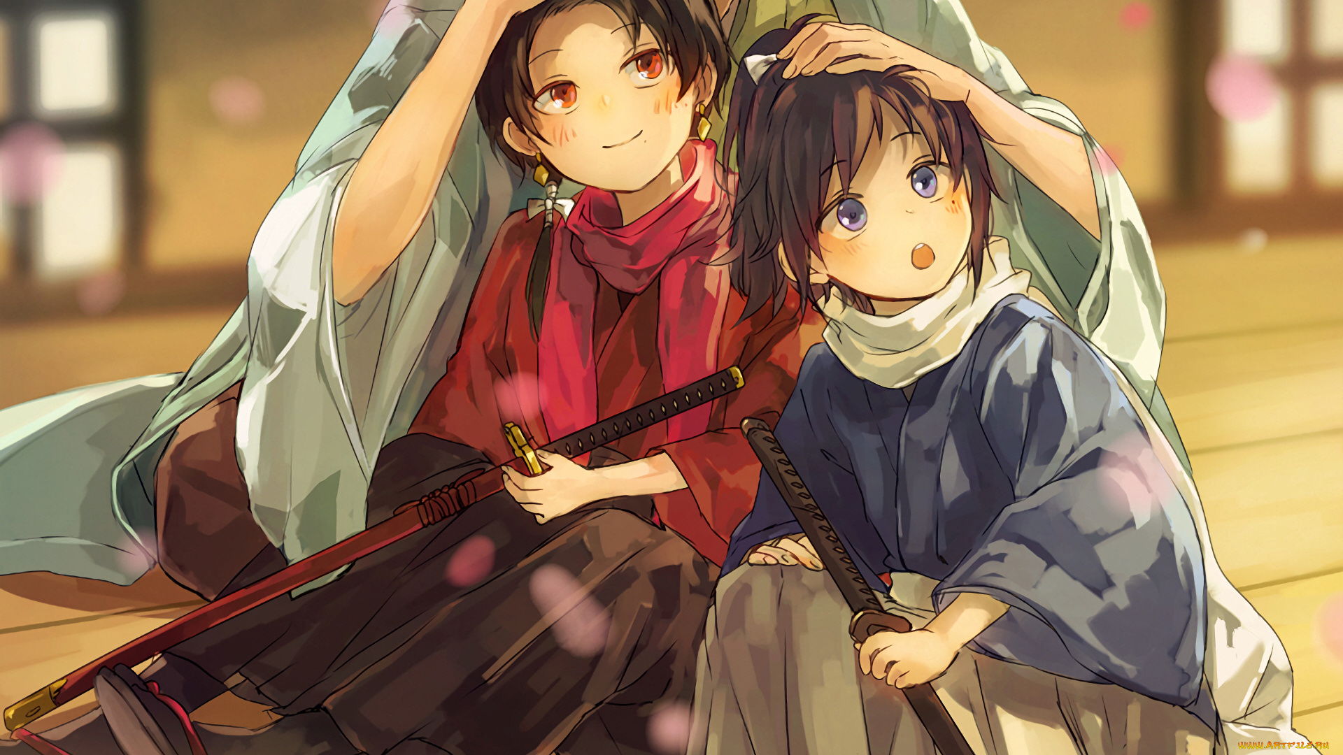 аниме, touken, ranbu, танец, мечей