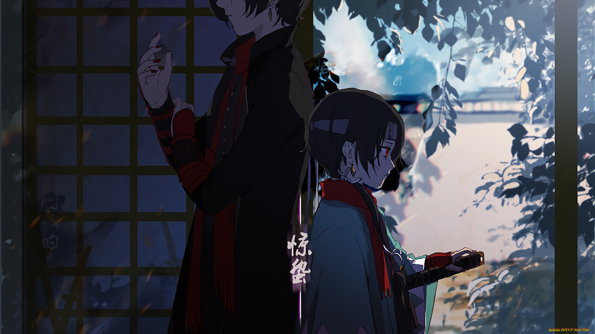 аниме, touken, ranbu, танец, мечей