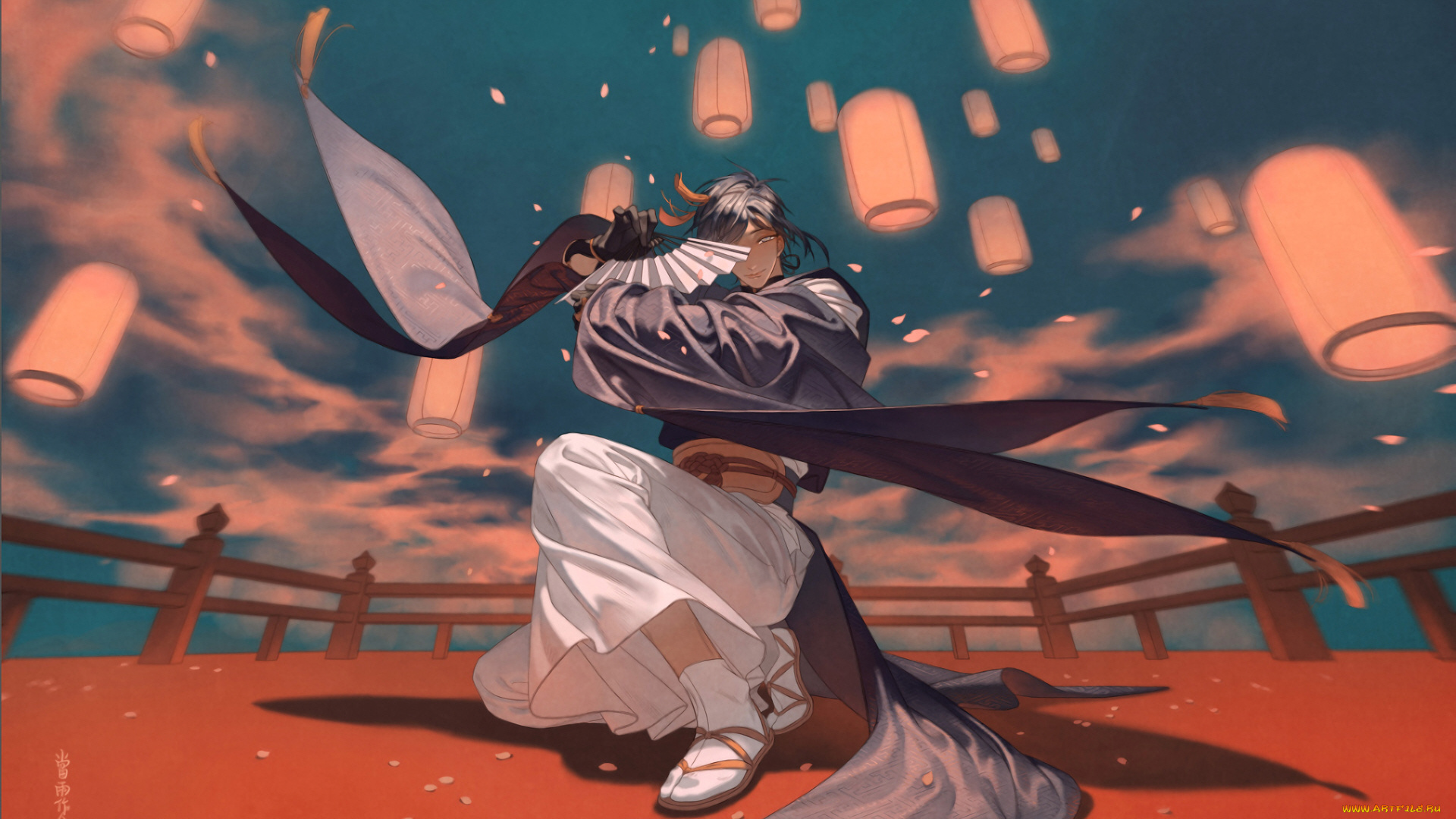 аниме, touken, ranbu, танец, мечей