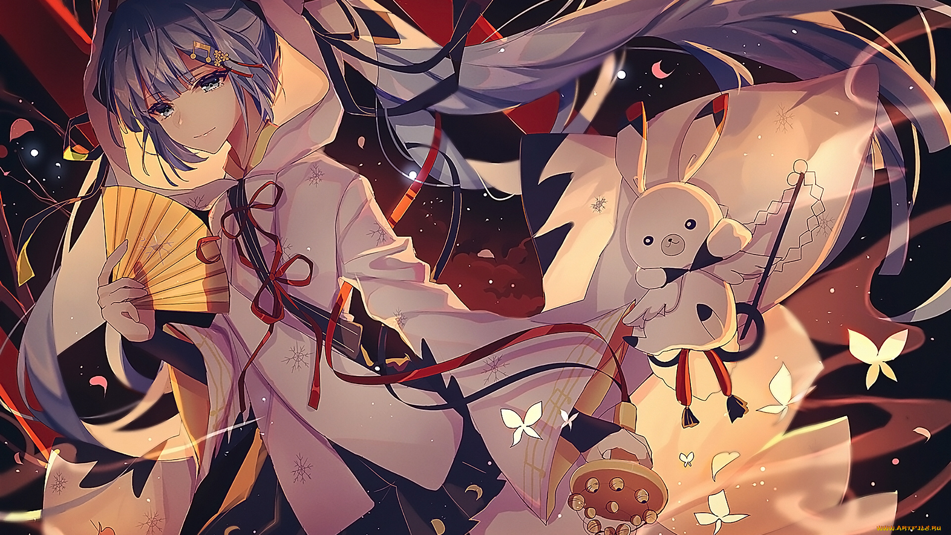 аниме, vocaloid, девушка