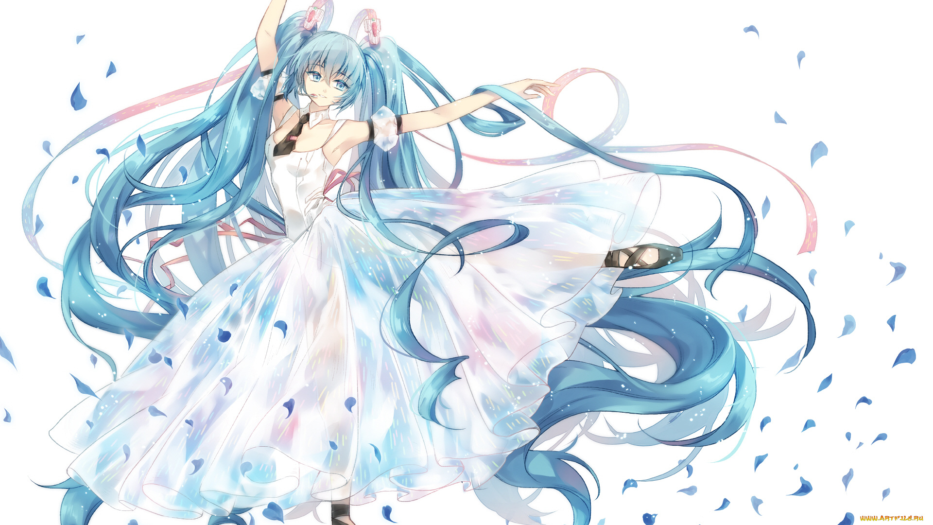 аниме, vocaloid, девушка