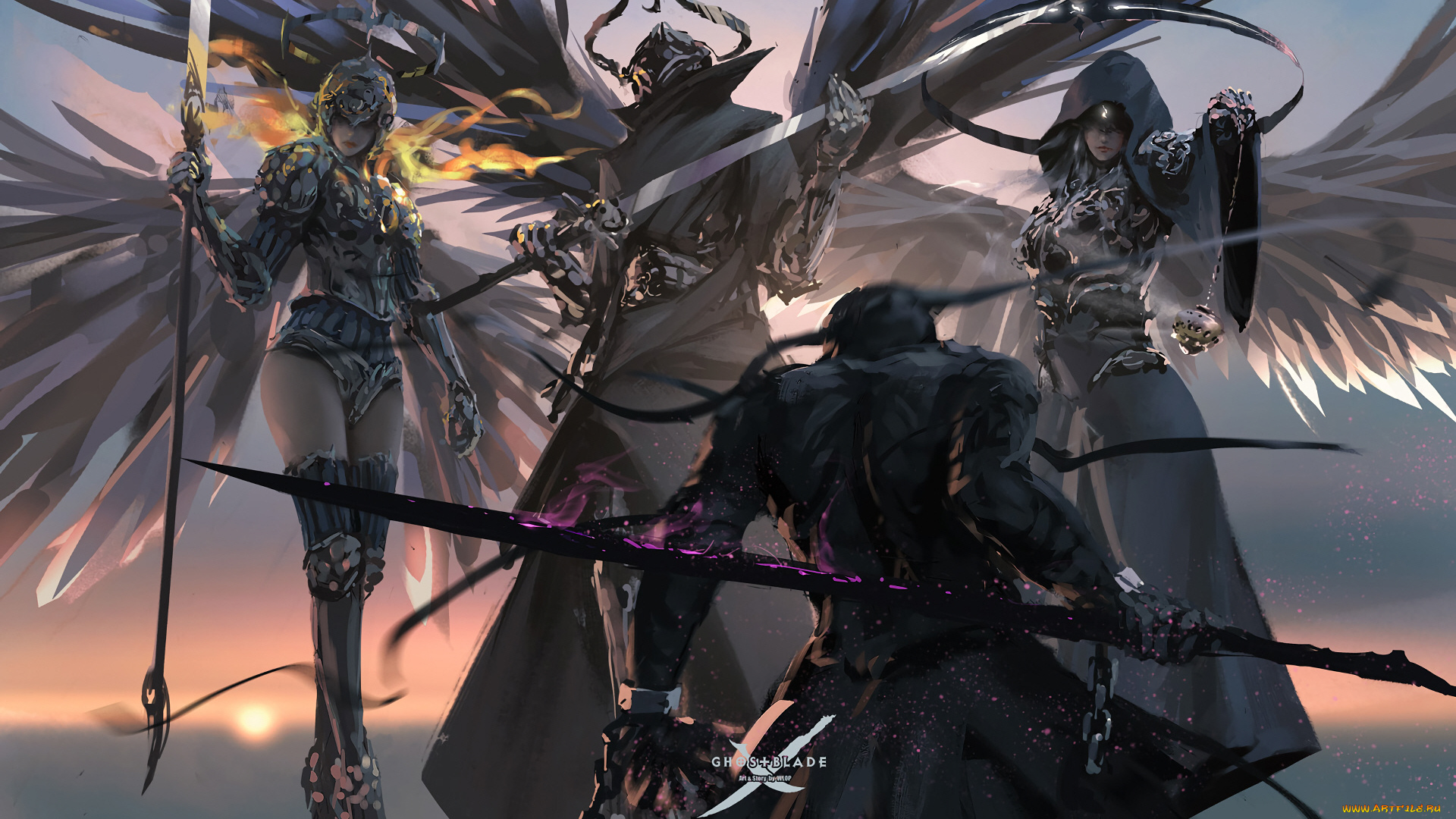 фэнтези, _ghost, blade, , , призрачный, клинок, призрачный, клинок