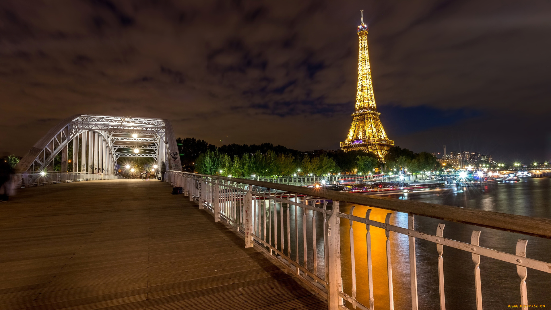 города, париж, , франция, башня, эйфелева