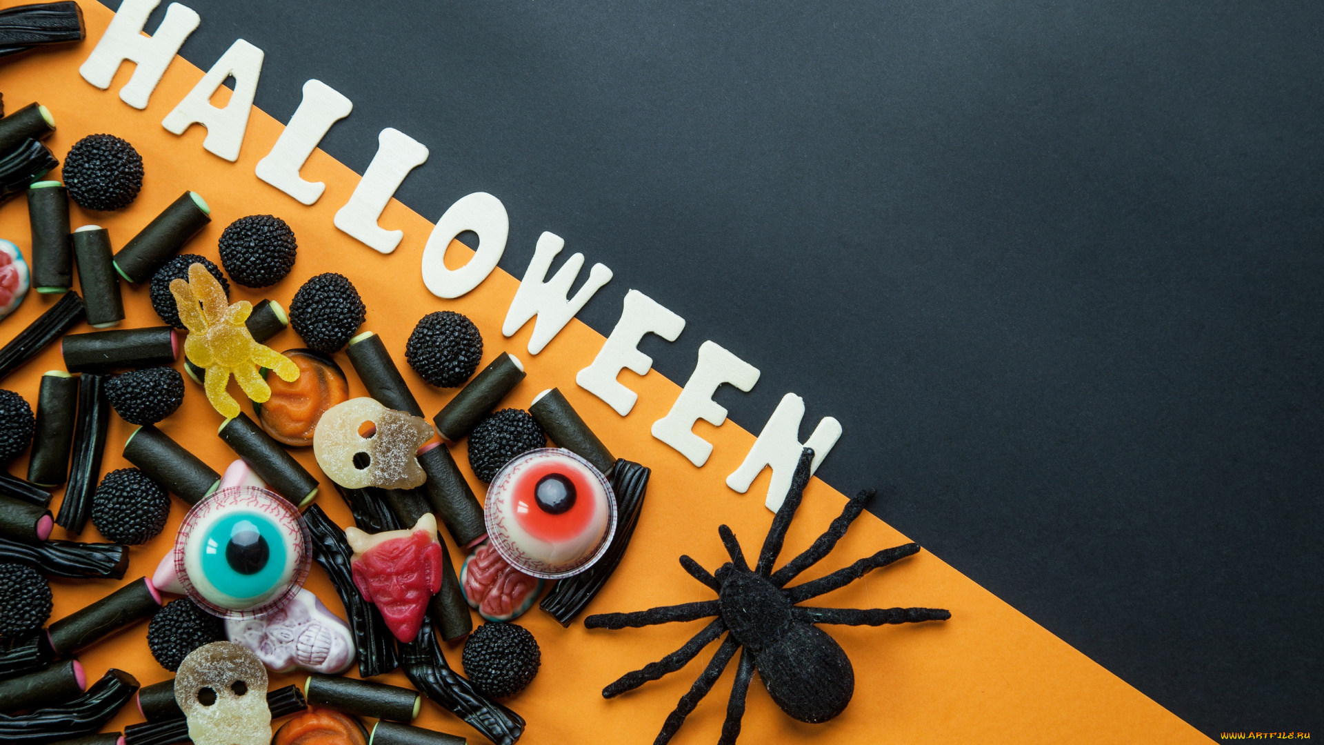 праздничные, хэллоуин, праздник, мармелад, конфеты