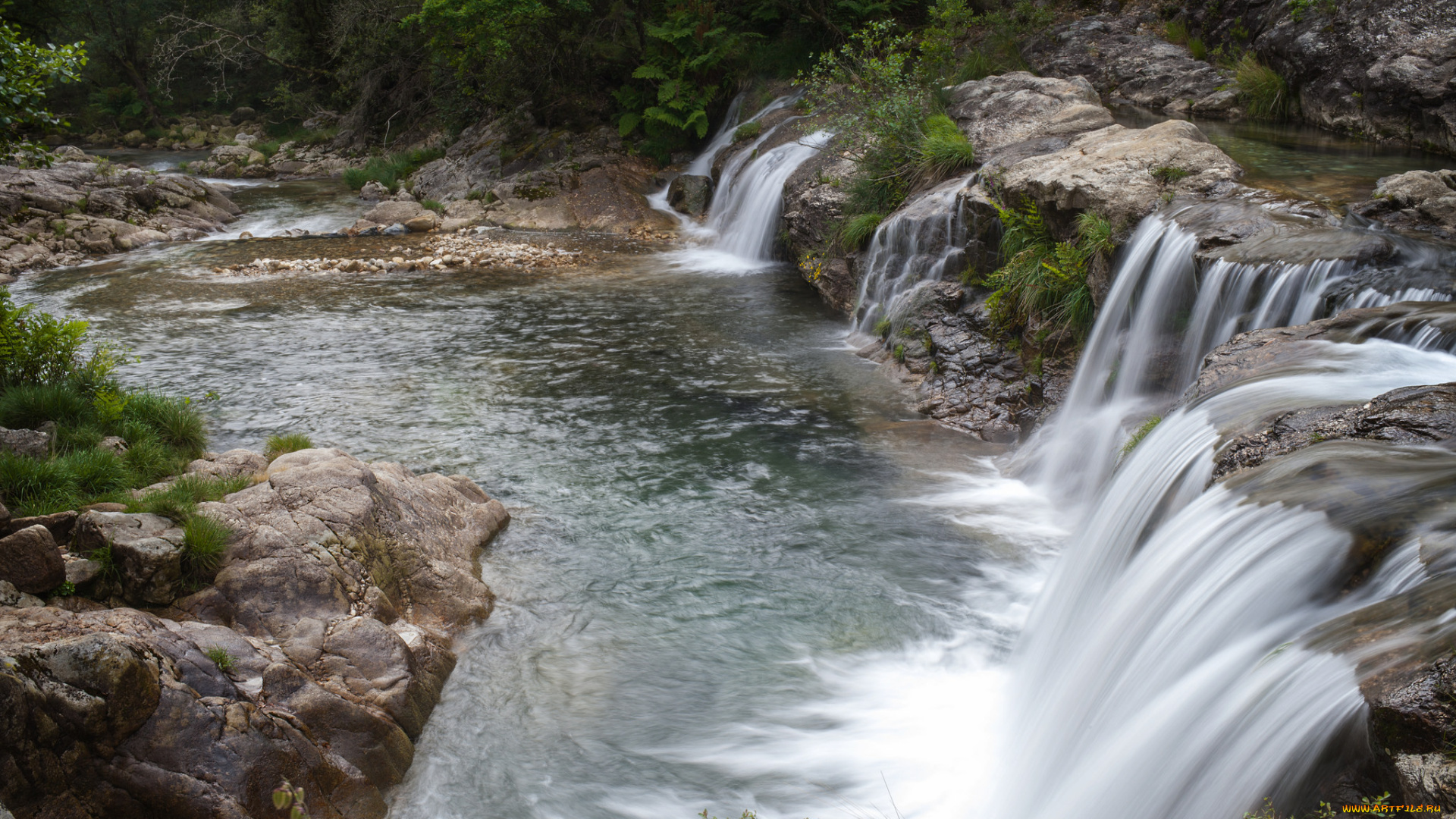 природа, водопады, простор