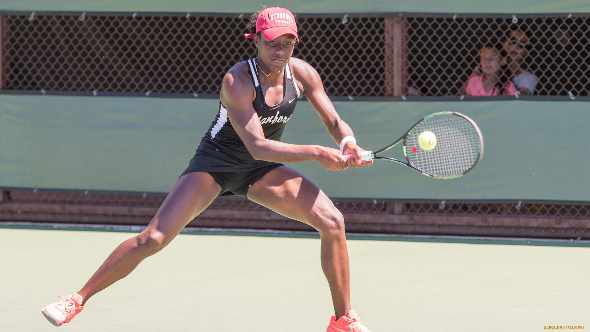 спорт, теннис, девушка, негритянка, ракетка