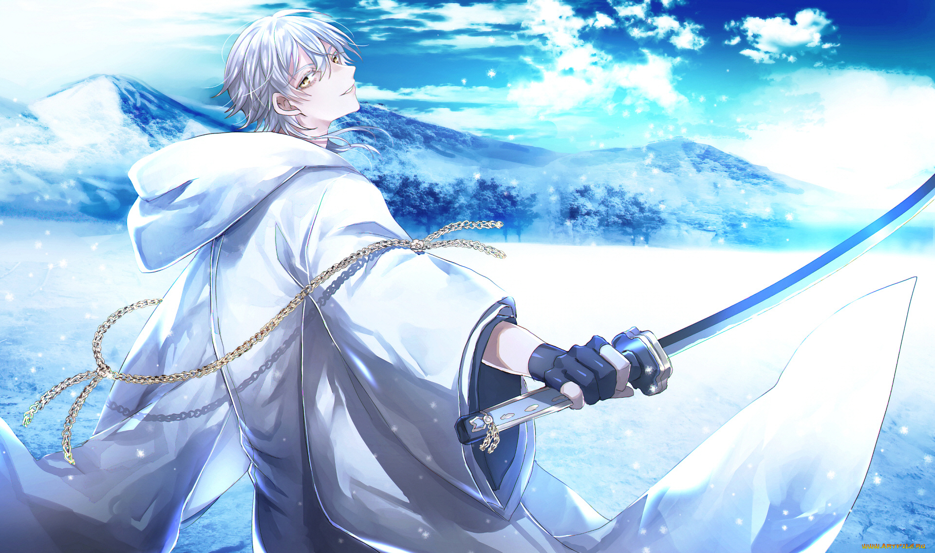 аниме, touken, ranbu, танец, мечей