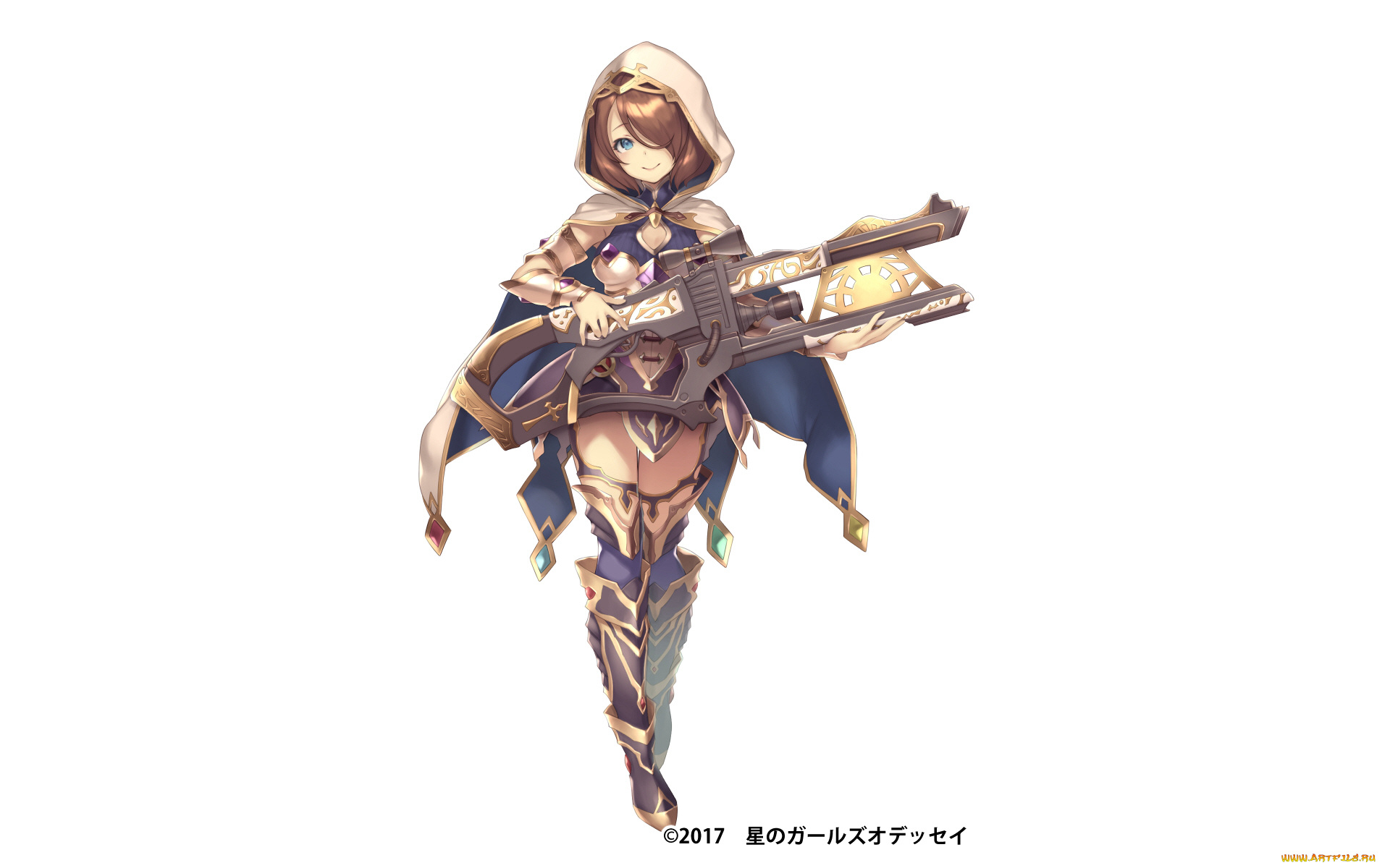 аниме, оружие, , техника, , технологии, девушка