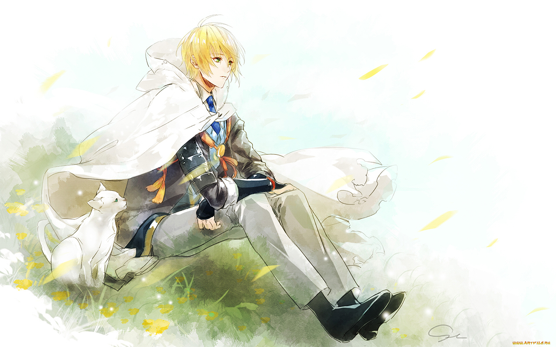 аниме, touken, ranbu, танец, мечей