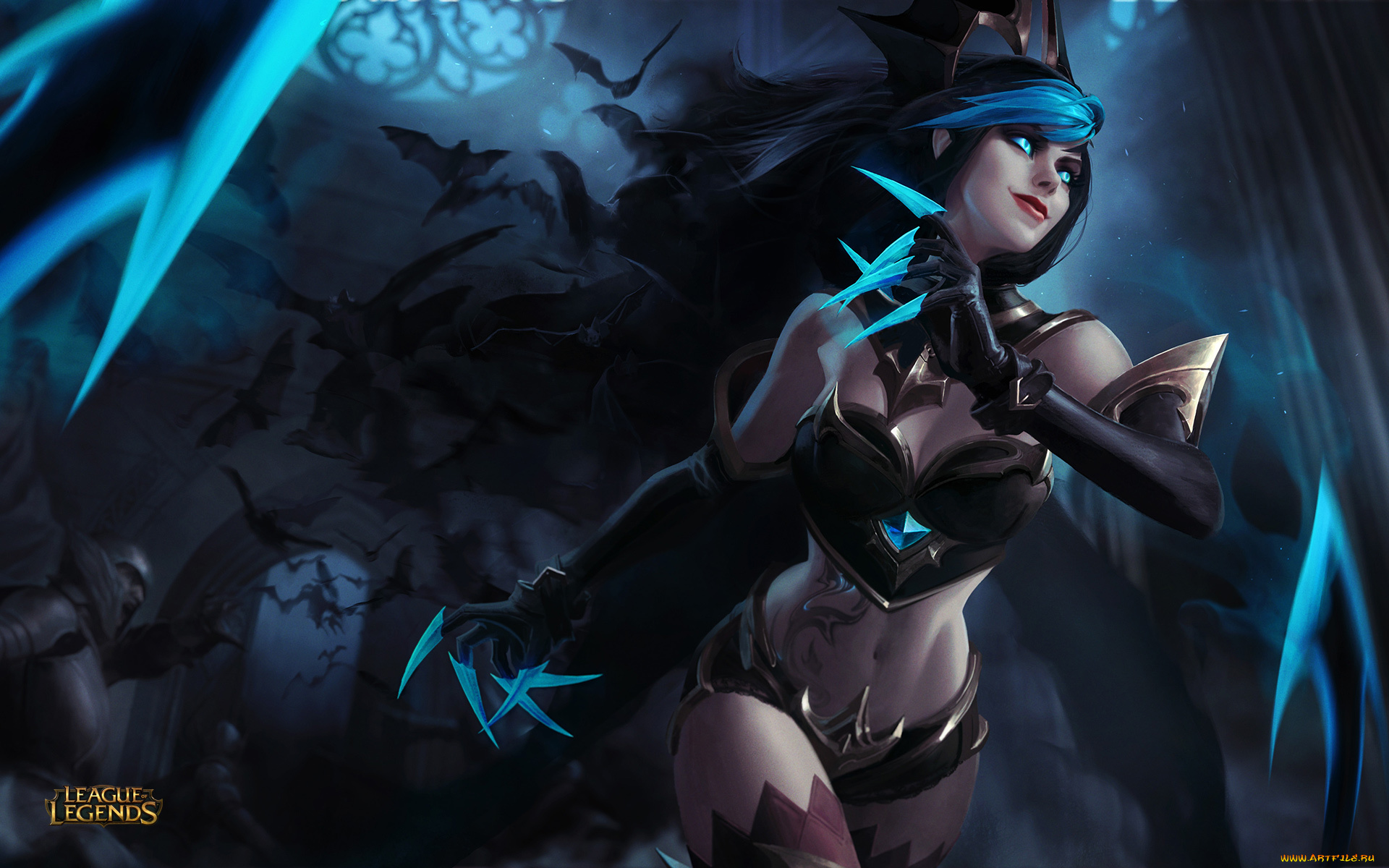 видео, игры, league, of, legends, league, of, legends, evelynn