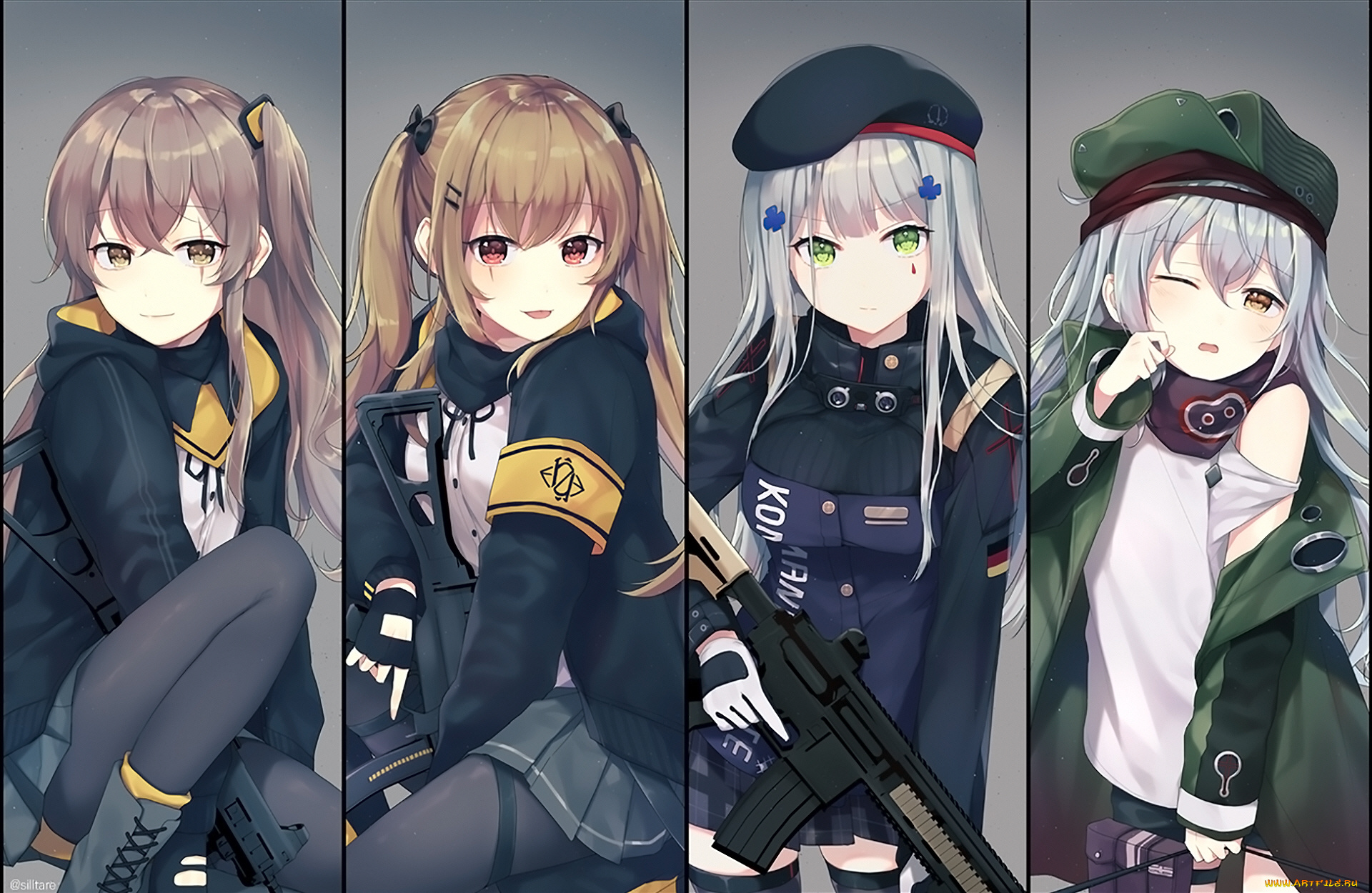 аниме, girls, frontline, девушки