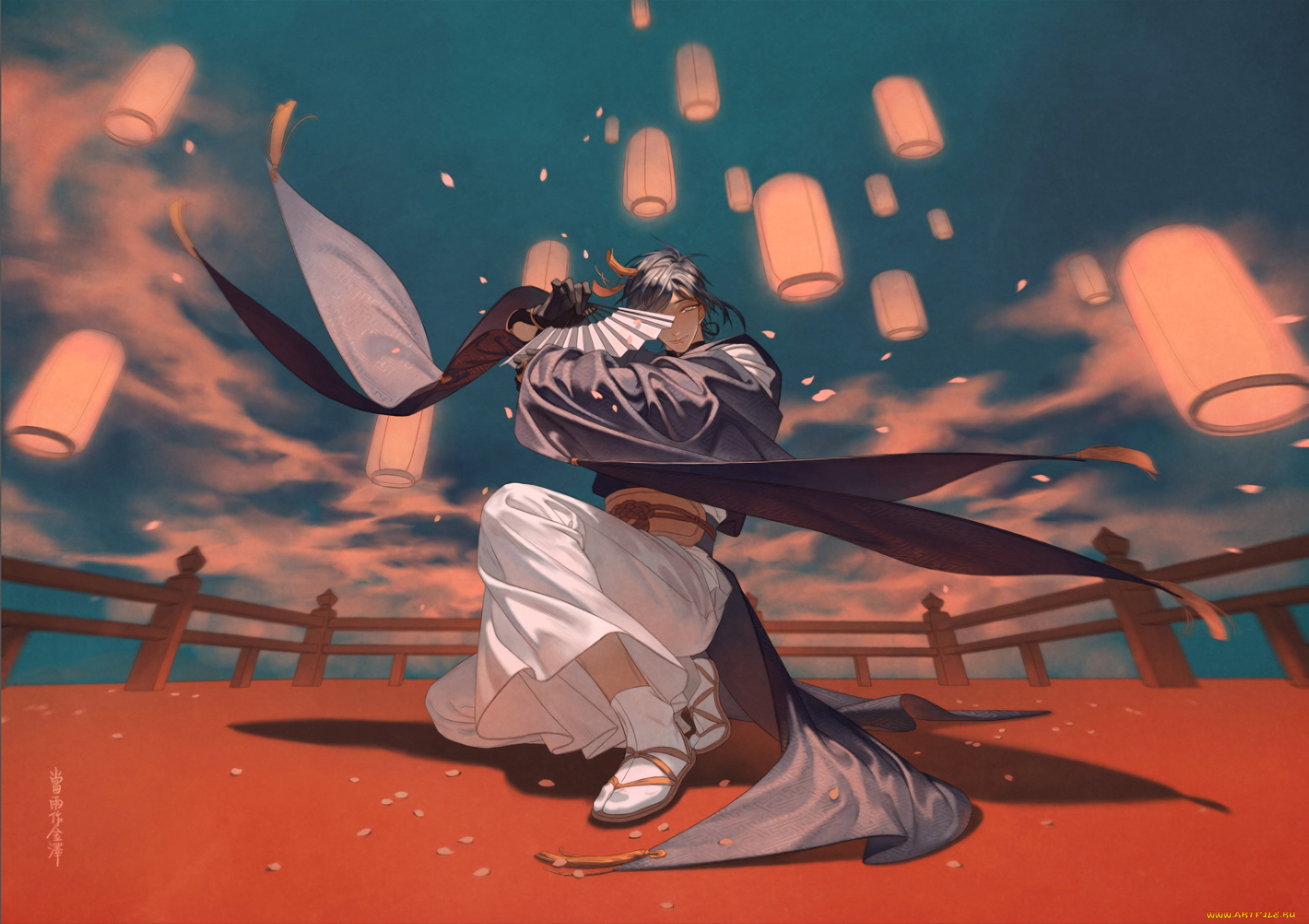 аниме, touken, ranbu, танец, мечей