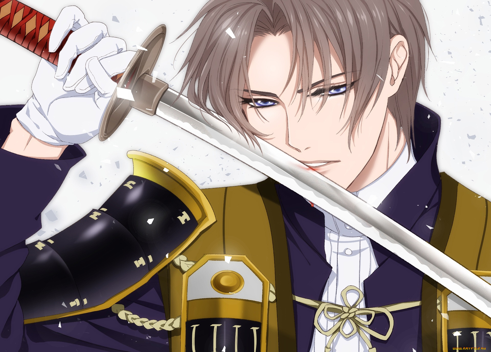 аниме, touken, ranbu, танец, мечей