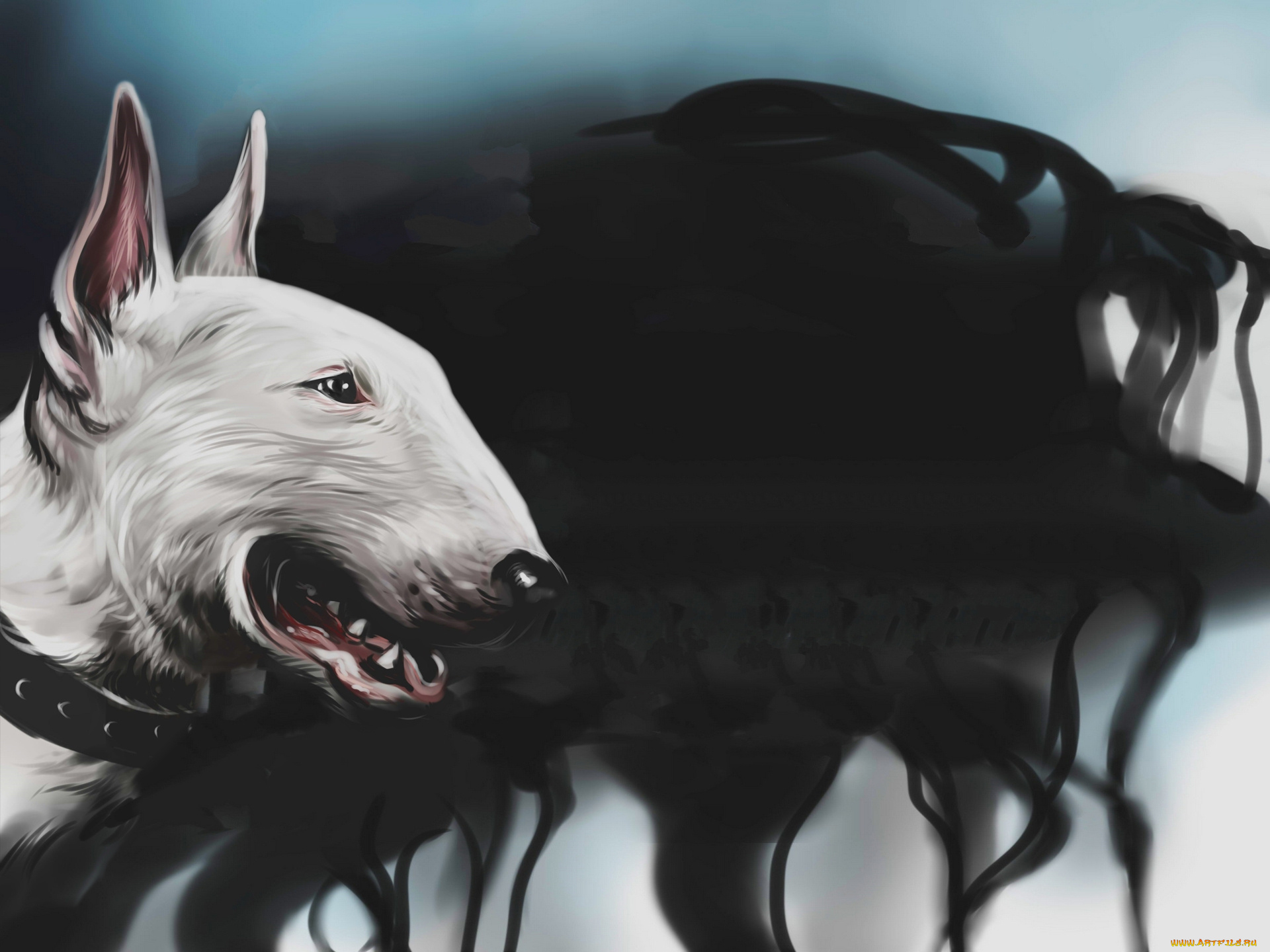 рисованное, животные, , собаки, морда