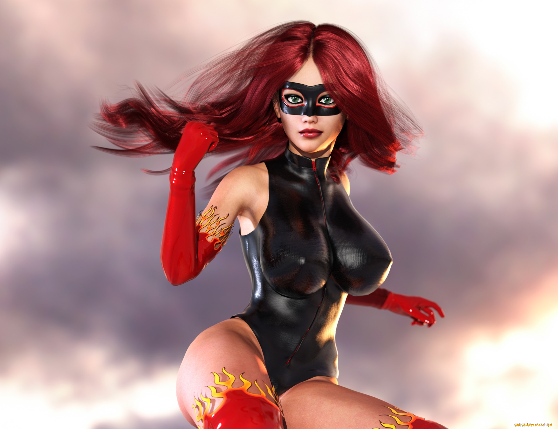 3д, графика, люди, , people, фон, взгляд, девушка