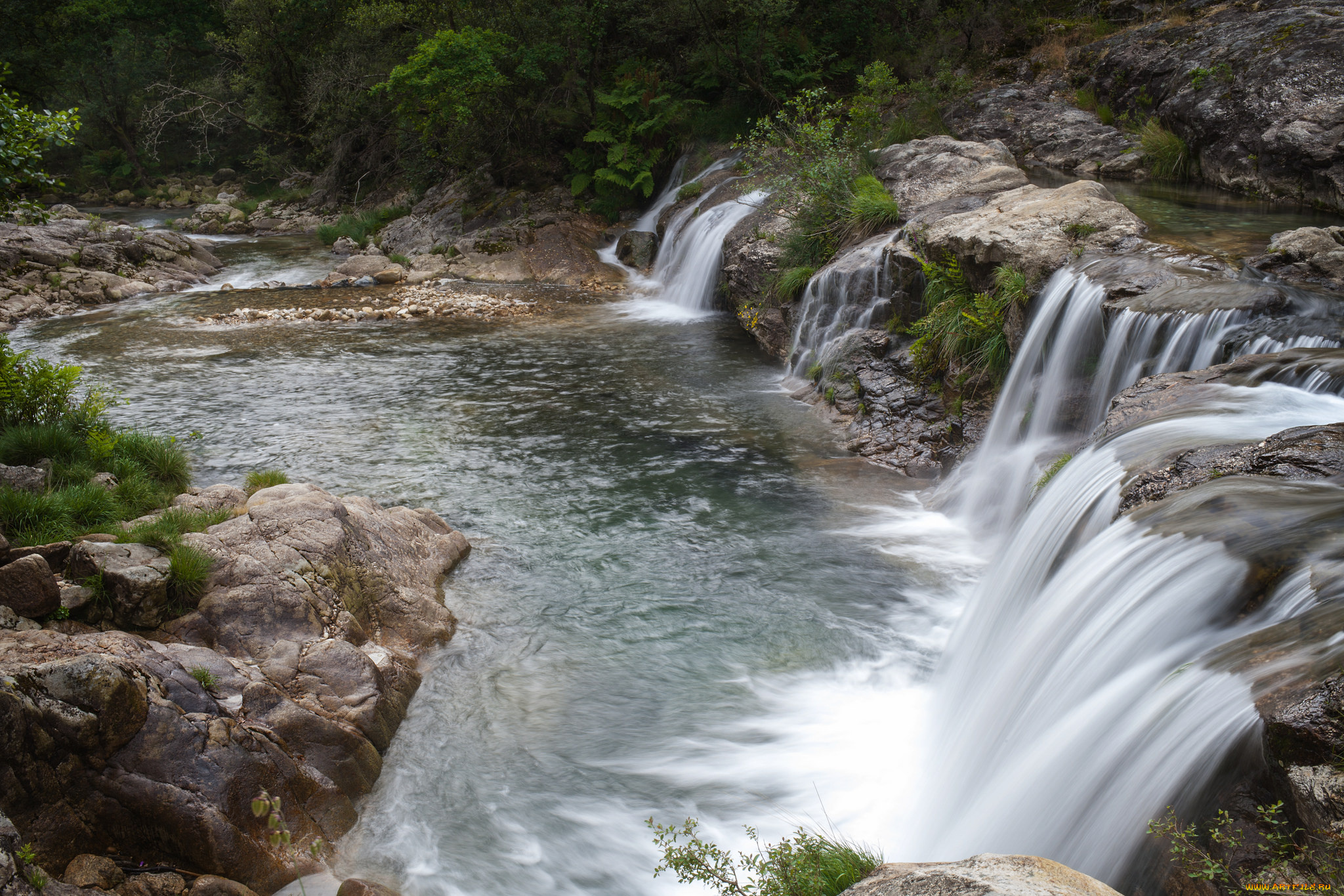 природа, водопады, простор