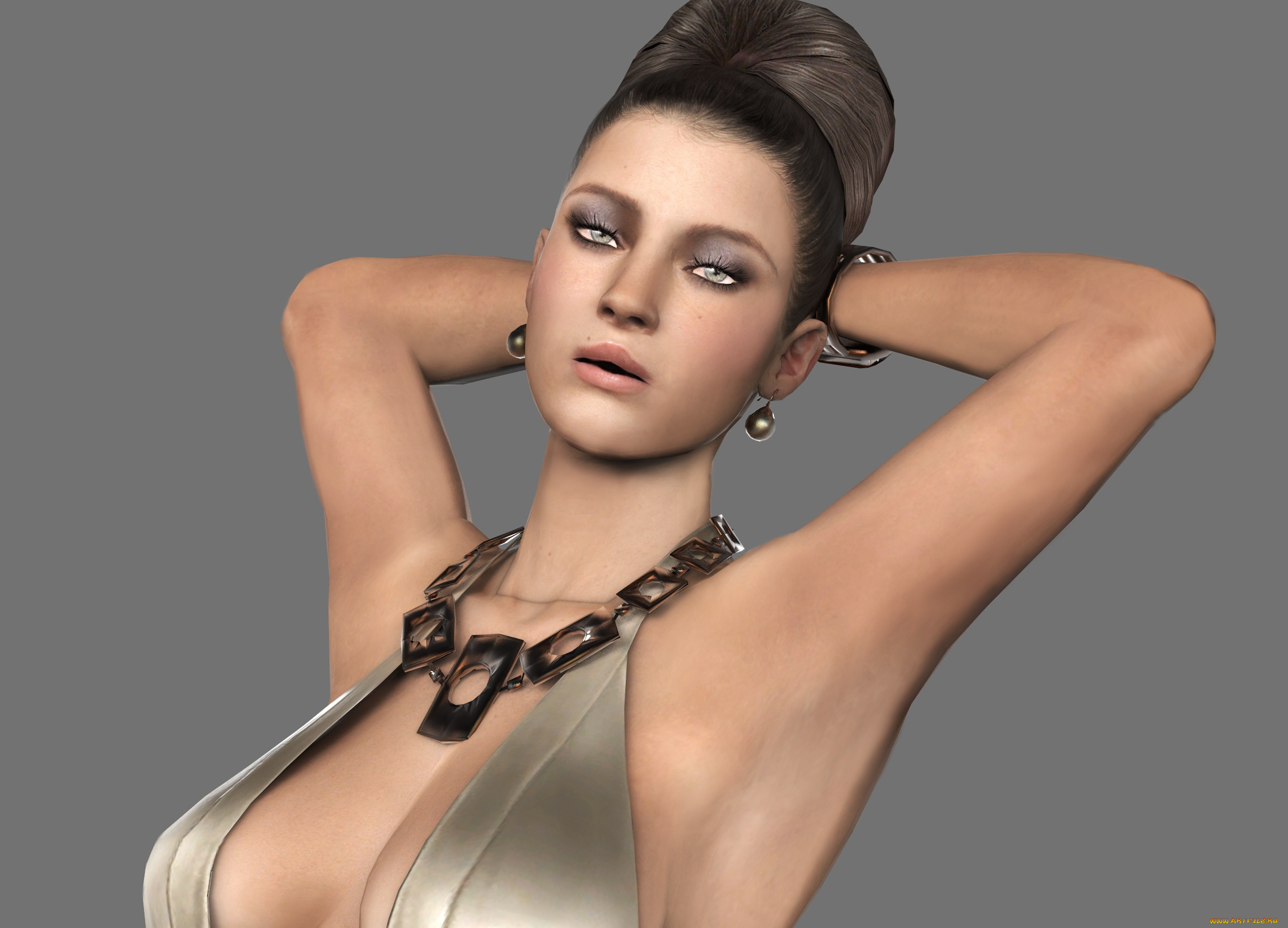 3д, графика, портрет, , portraits, фон, взгляд, девушка