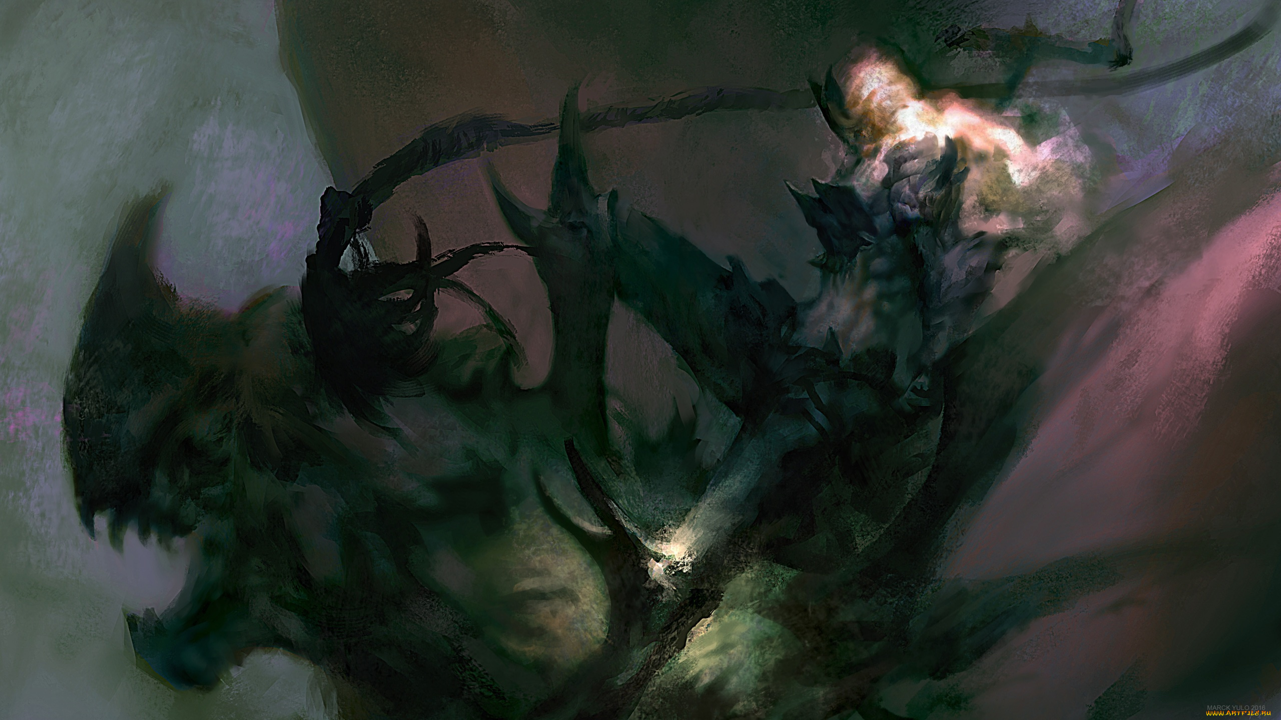 фэнтези, нежить, монстр, шипы, человек