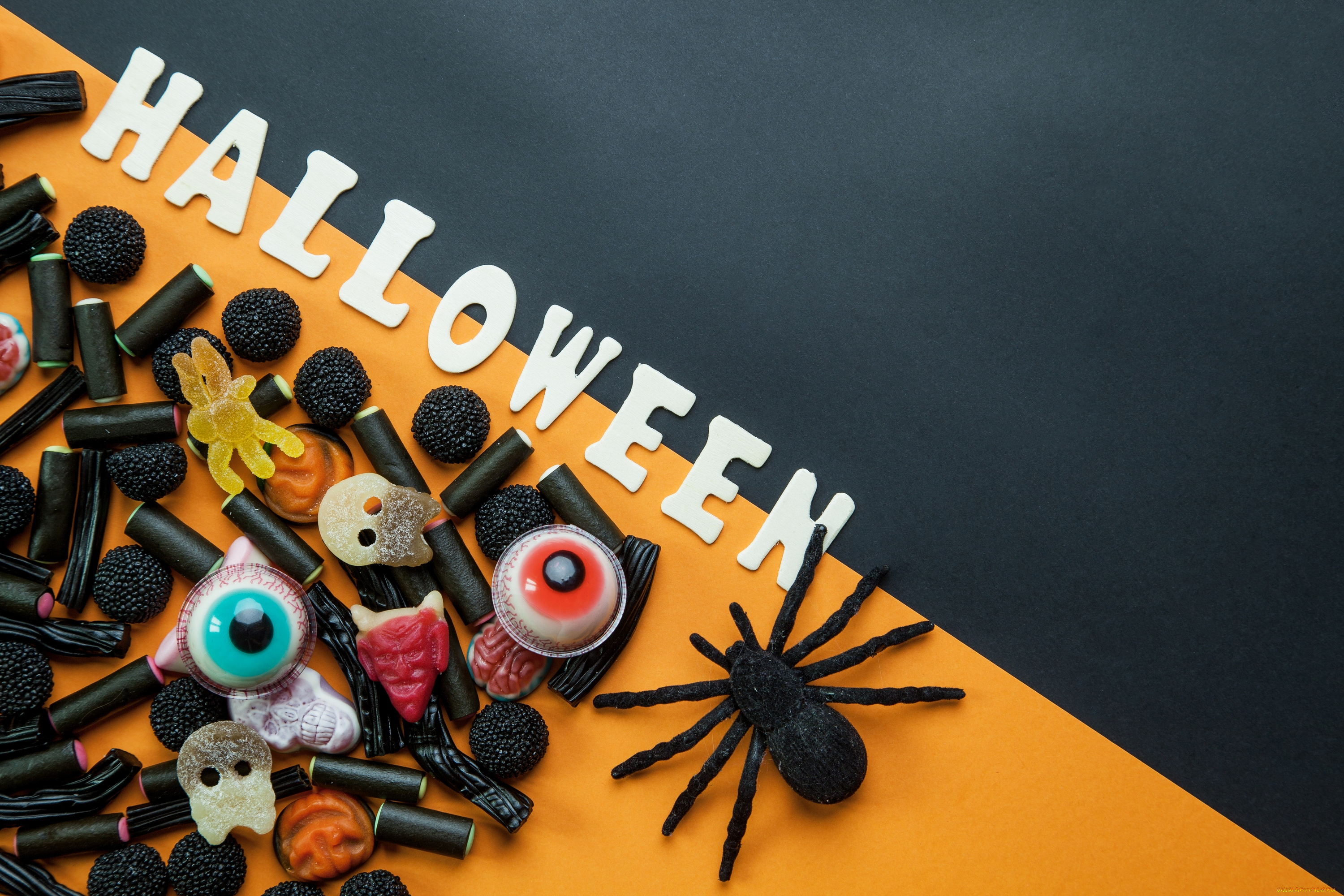 праздничные, хэллоуин, праздник, мармелад, конфеты