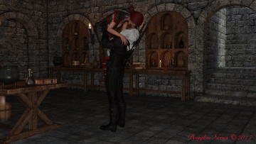 Картинка 3д+графика люди+ people парень фон взгляд девушка