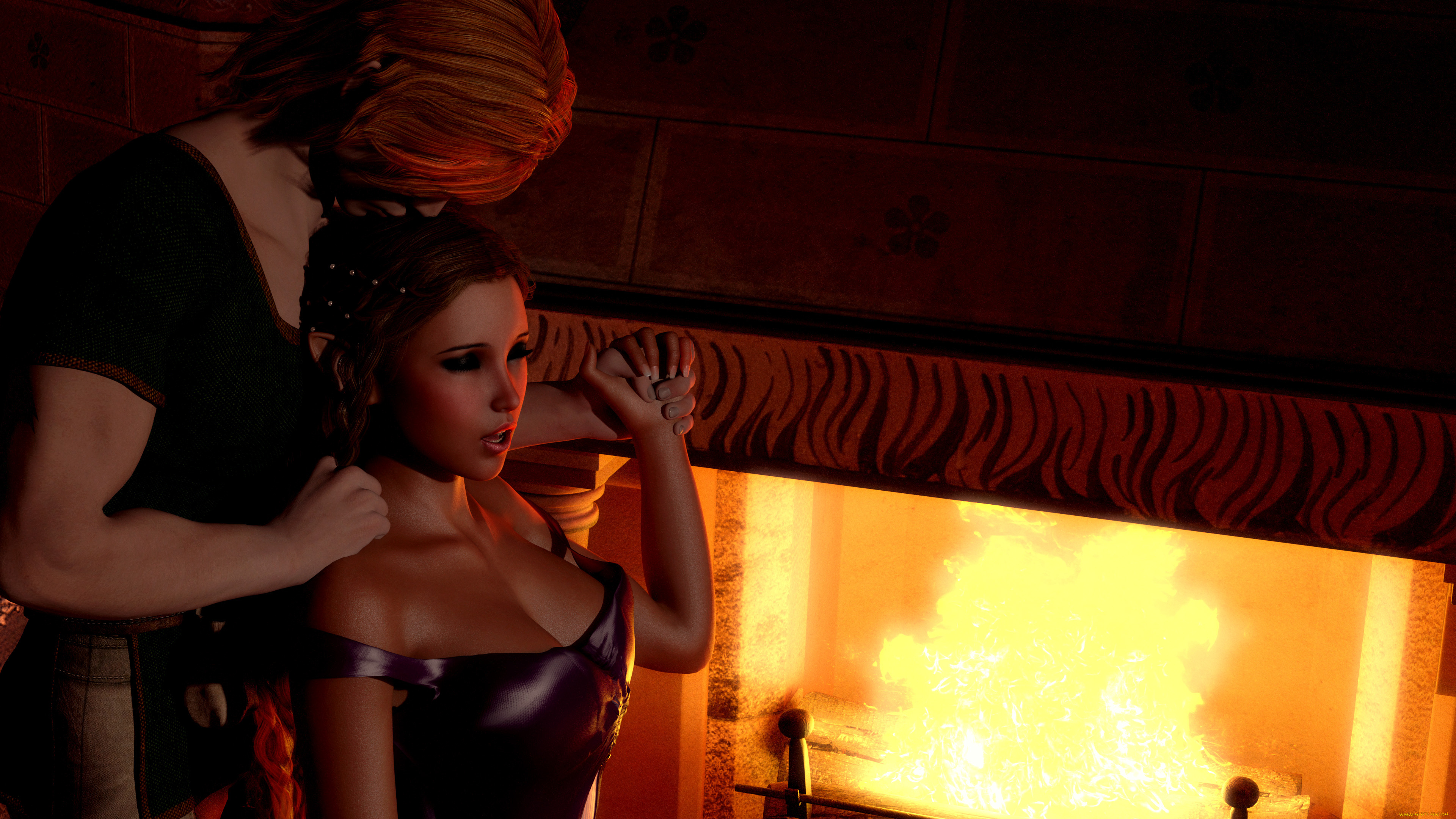 3д, графика, люди, , people, фон, взгляд, девушки