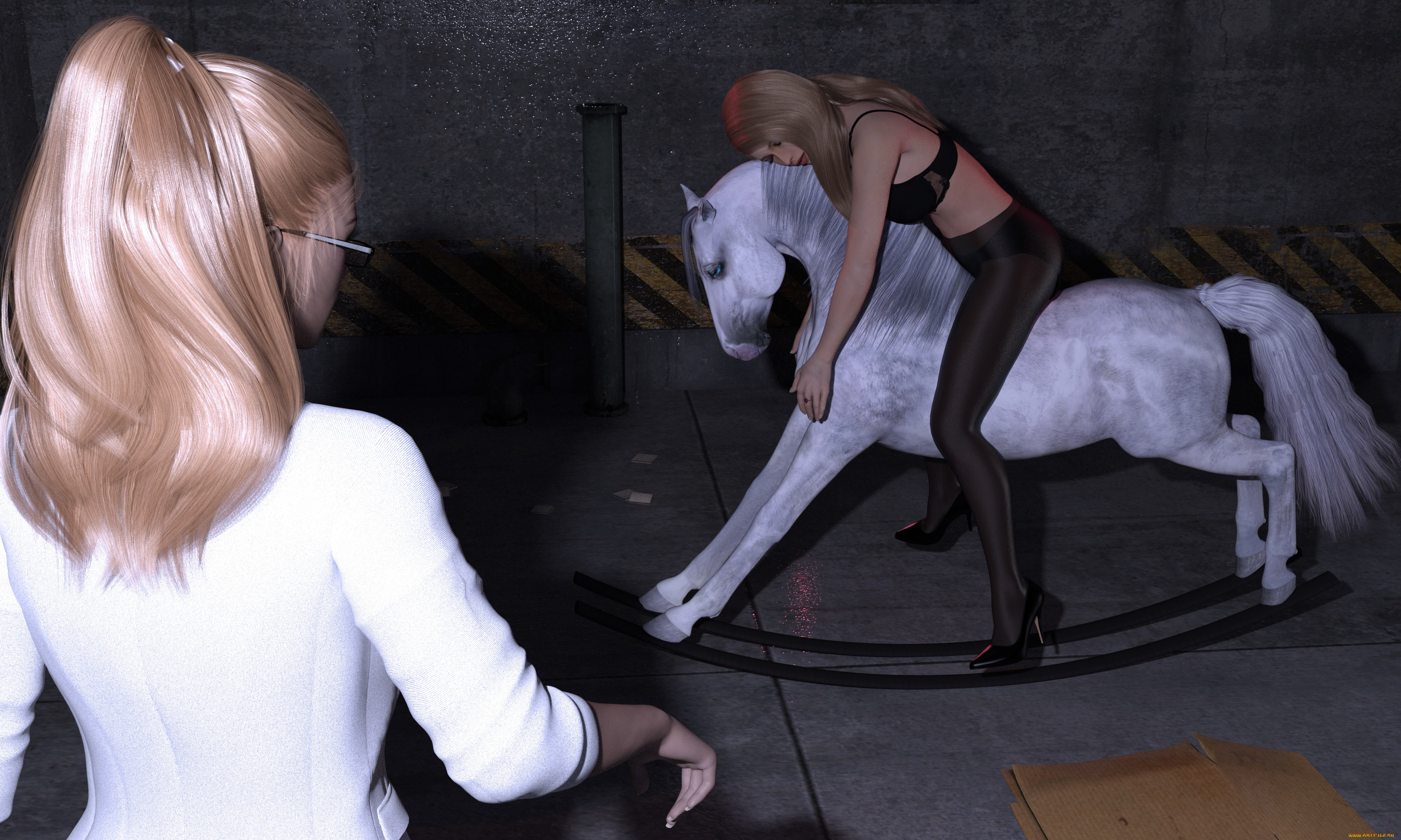 gravedigger, 3д, графика, фантазия, , fantasy, фон, взгляд, девушка