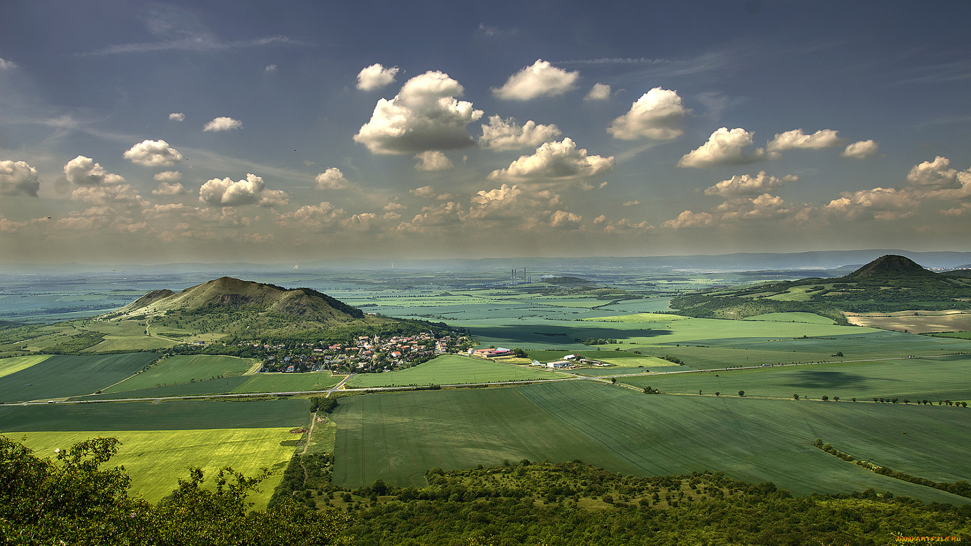 города, -, пейзажи, простор