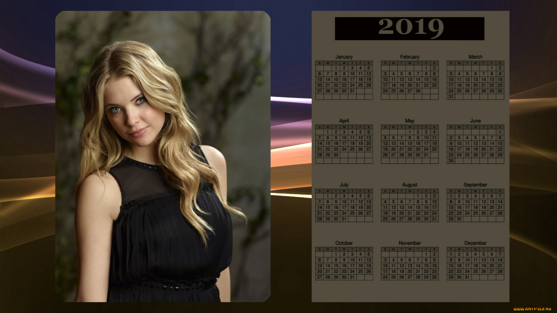 календари, девушки, взгляд, женщина