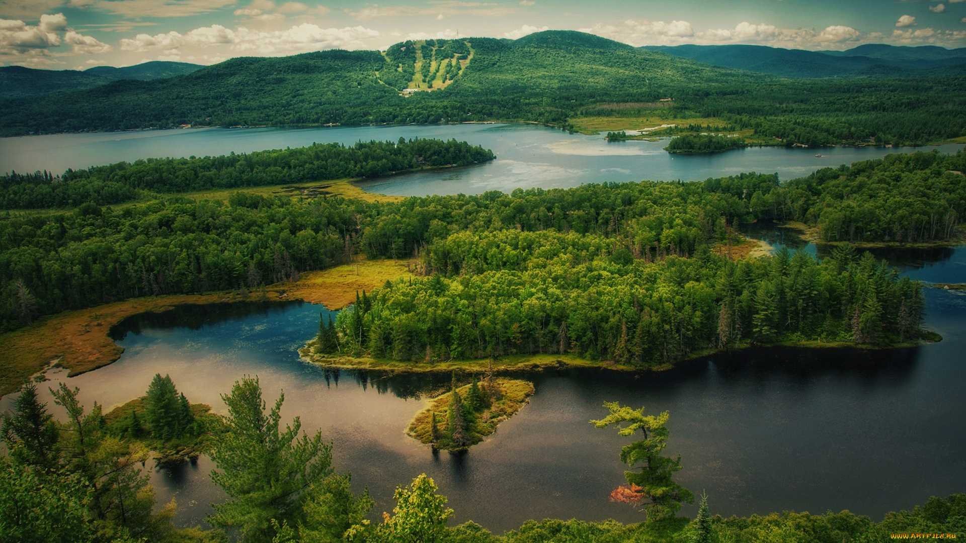 природа, реки, озера, простор