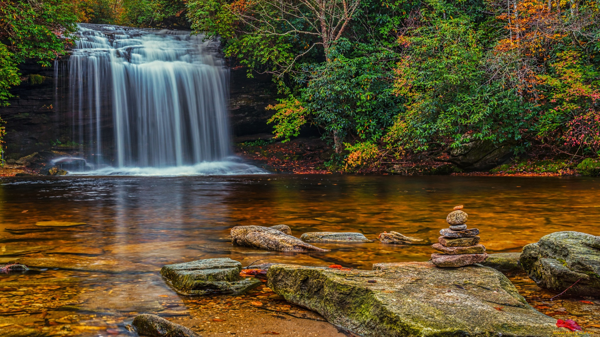 природа, водопады, простор