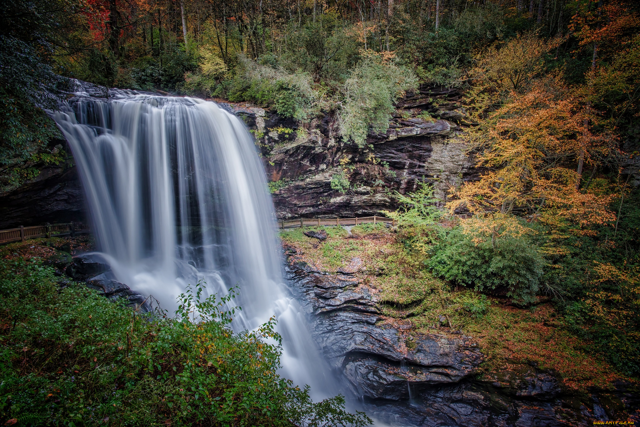 природа, водопады, простор