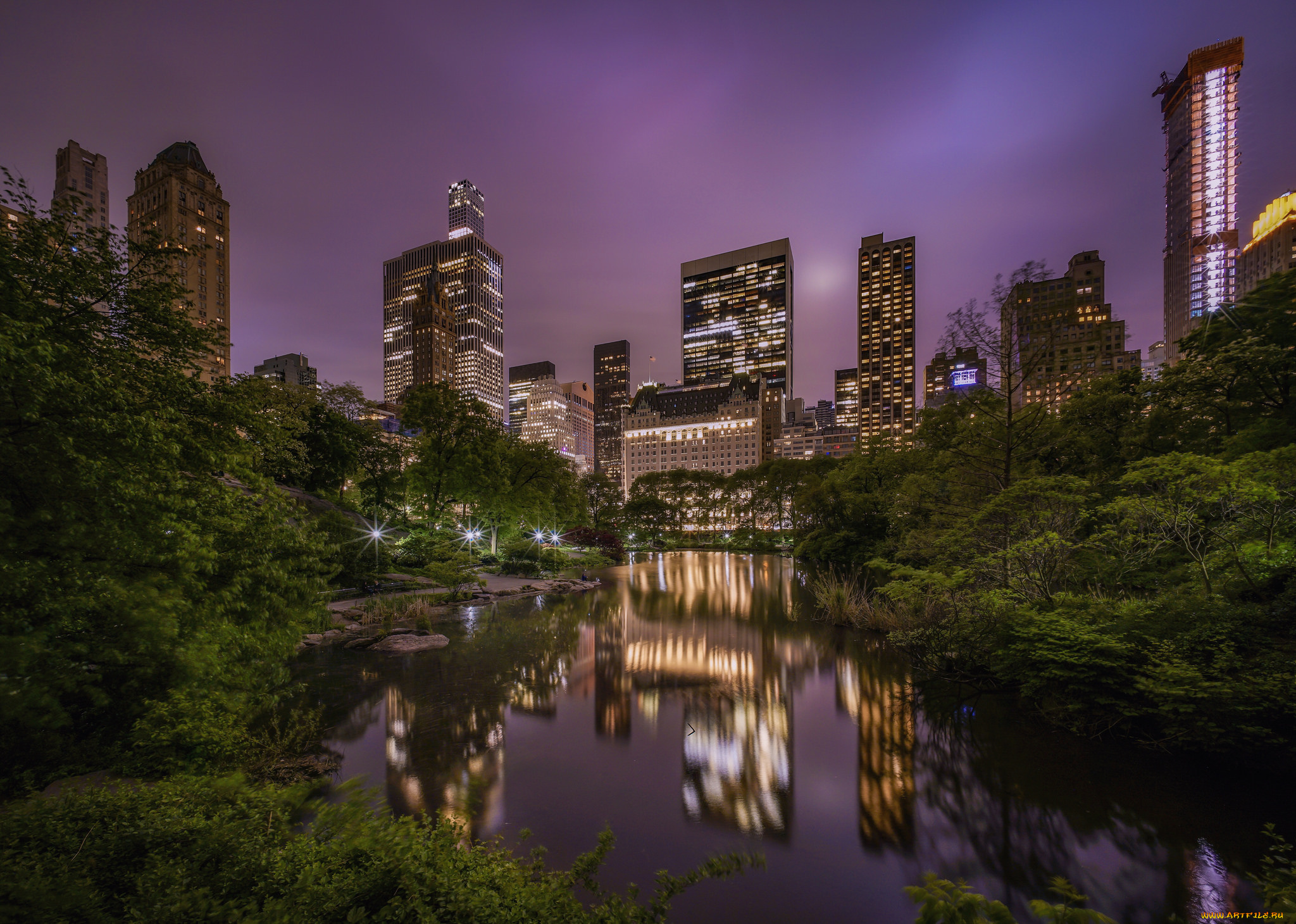 города, нью-йорк, , сша, простор