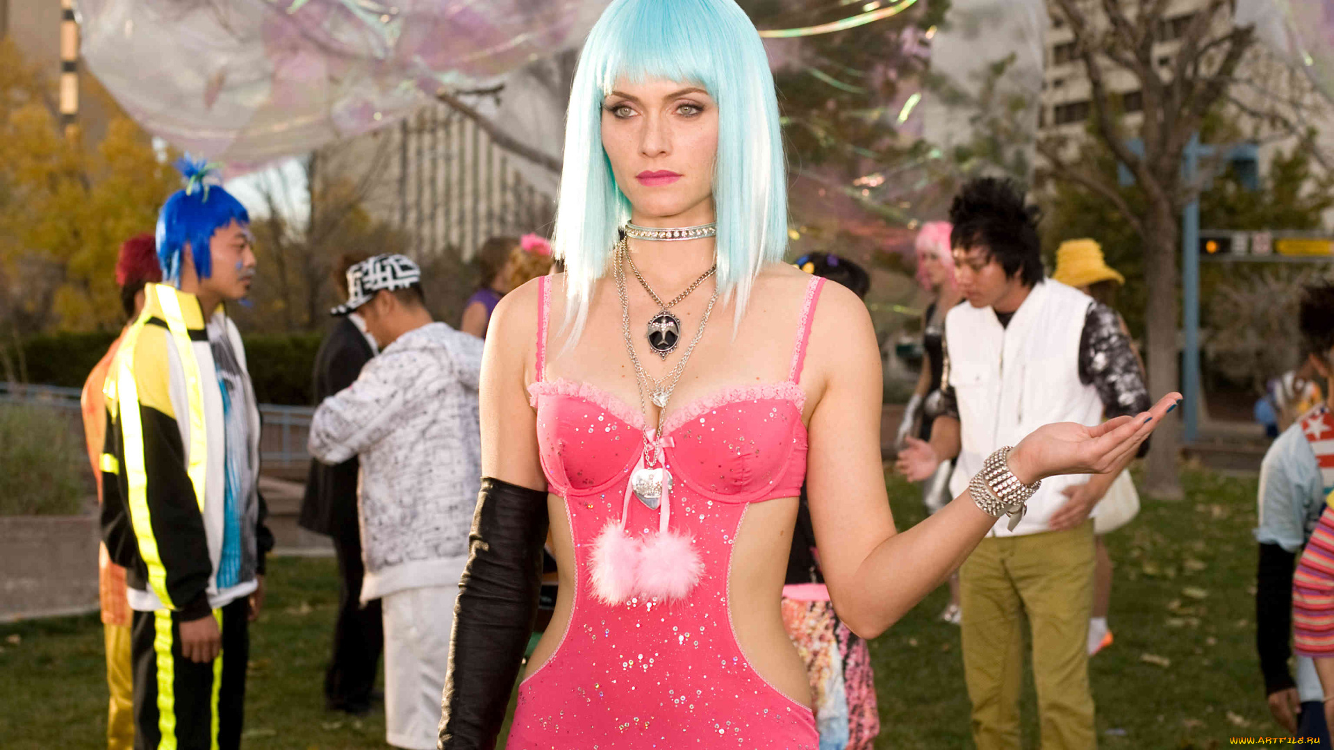 девушки, amber, valletta, люди, браслет, перчатка, костюм, парик, модель