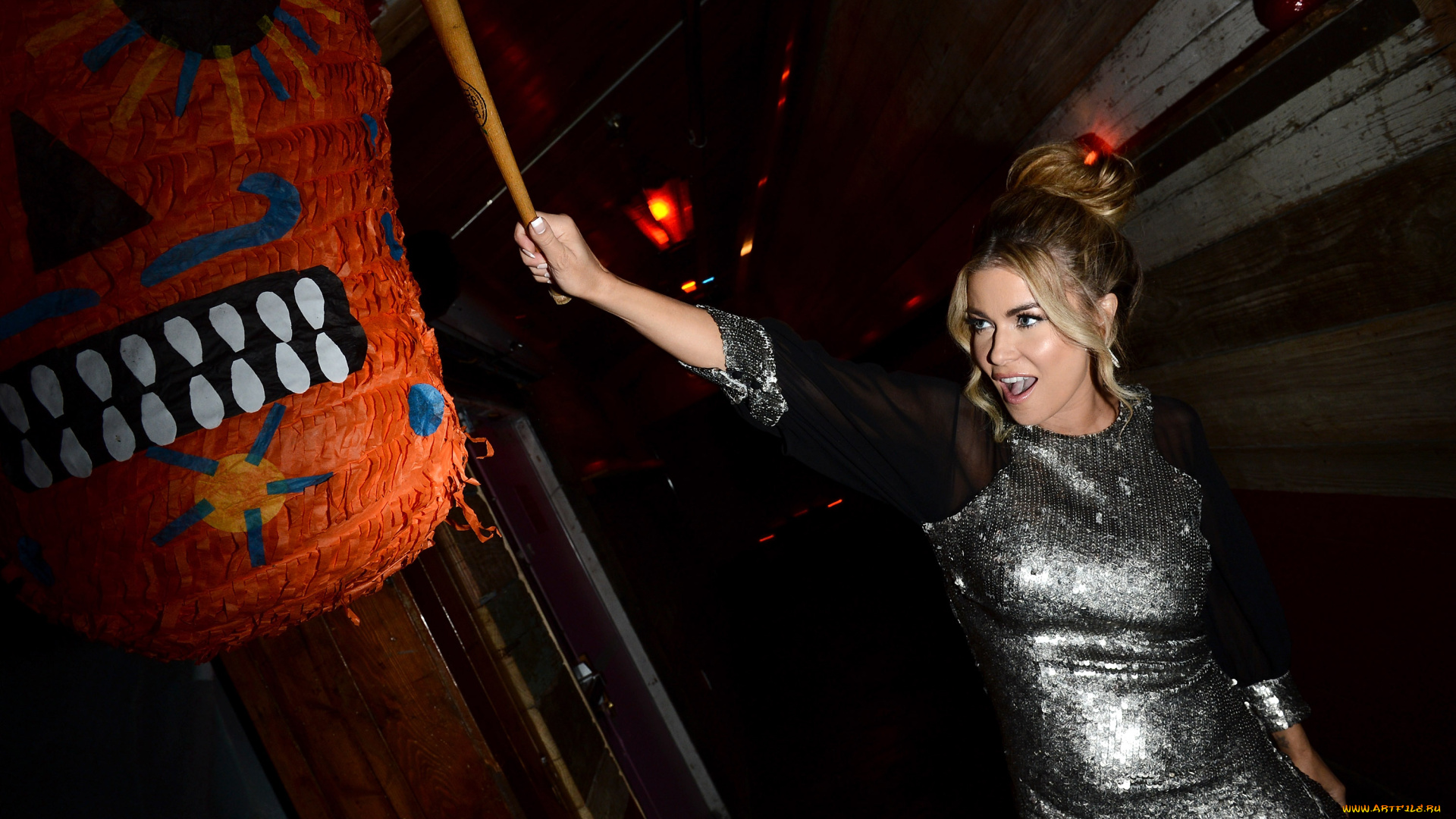 девушки, carmen, electra, маска, бита, платье