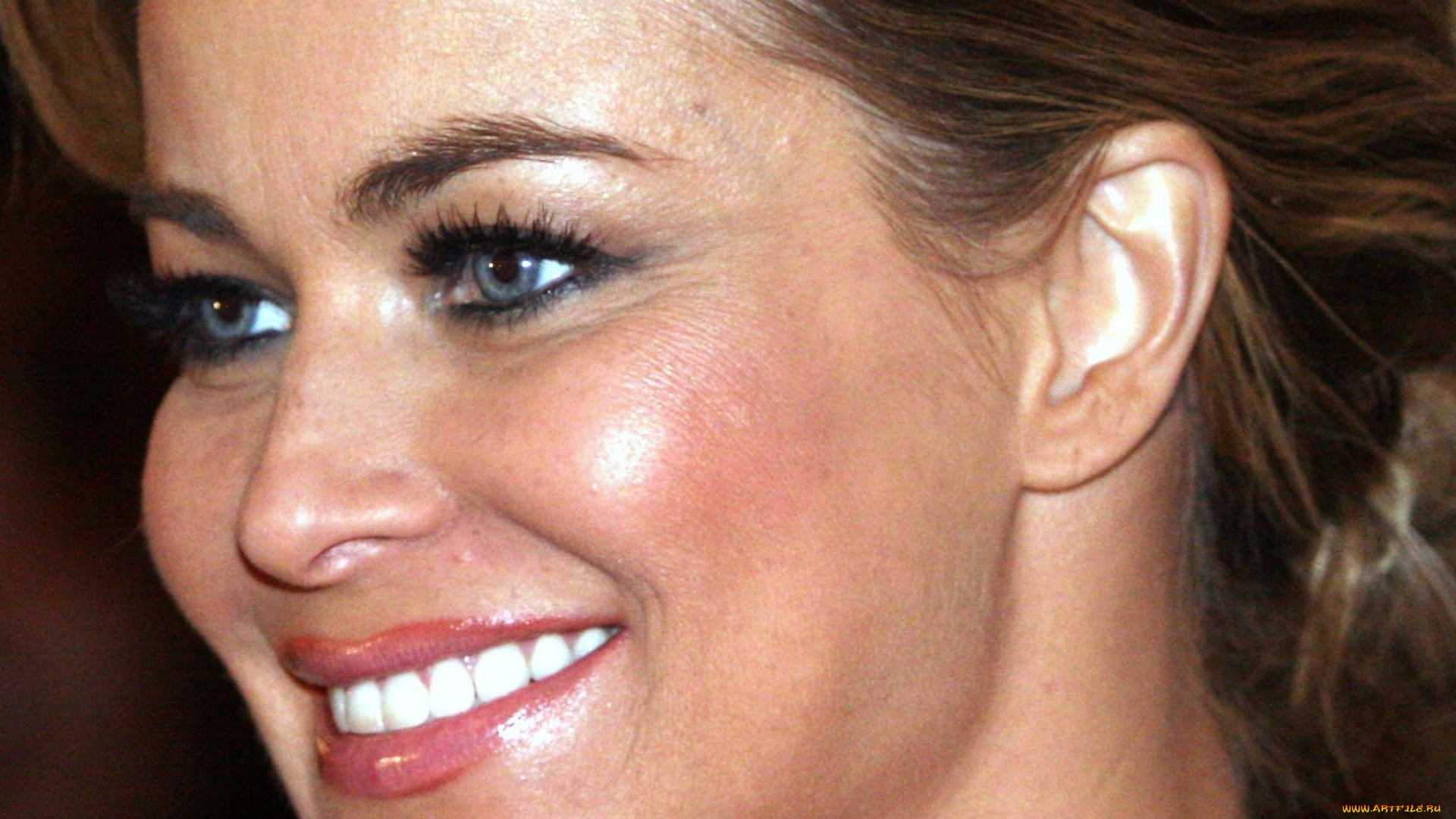 девушки, carmen, electra, шатенка, лицо, улыбка