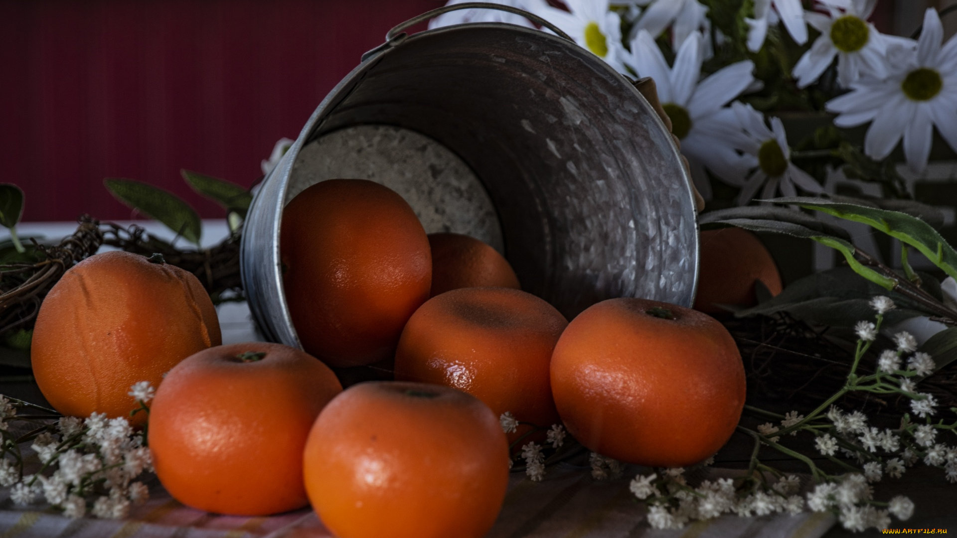 еда, цитрусы, мандарины