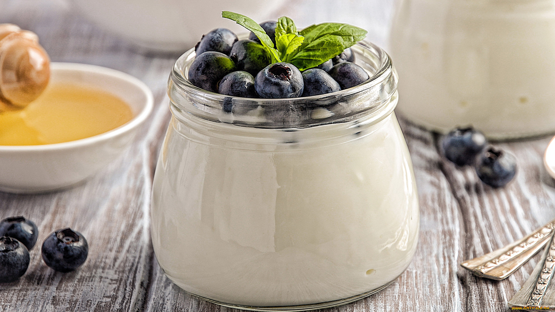 еда, мороженое, , десерты, десерт, черника, мята