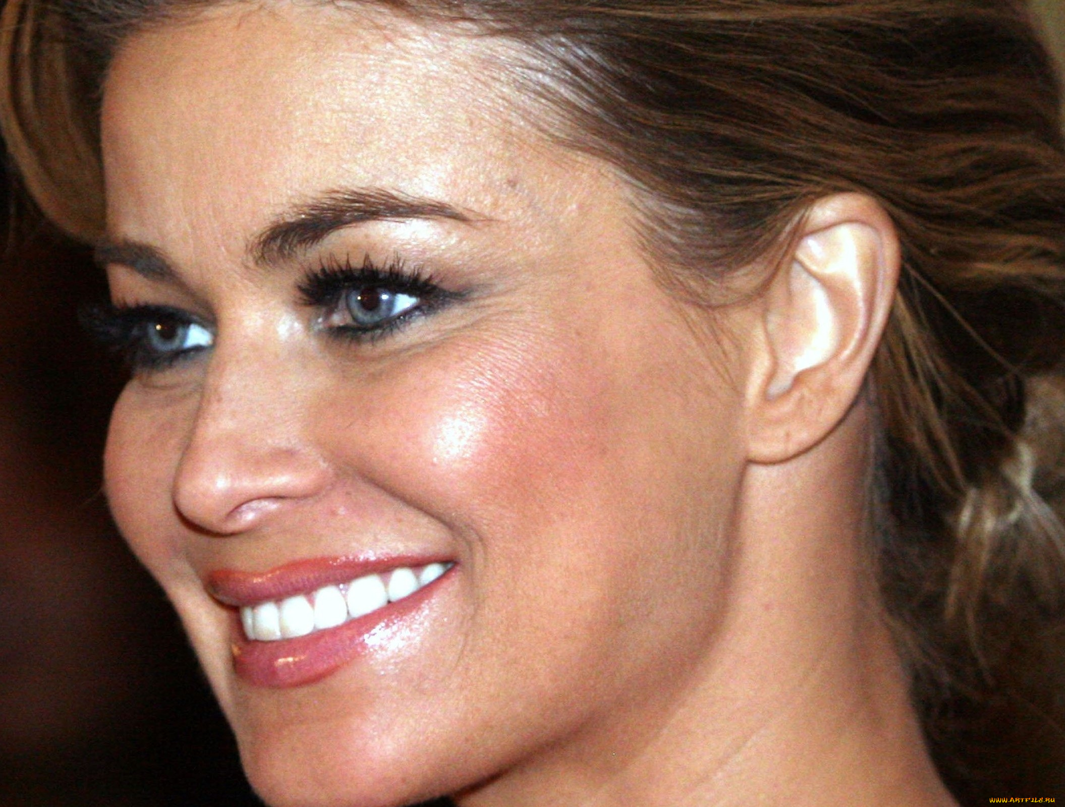 девушки, carmen, electra, шатенка, лицо, улыбка