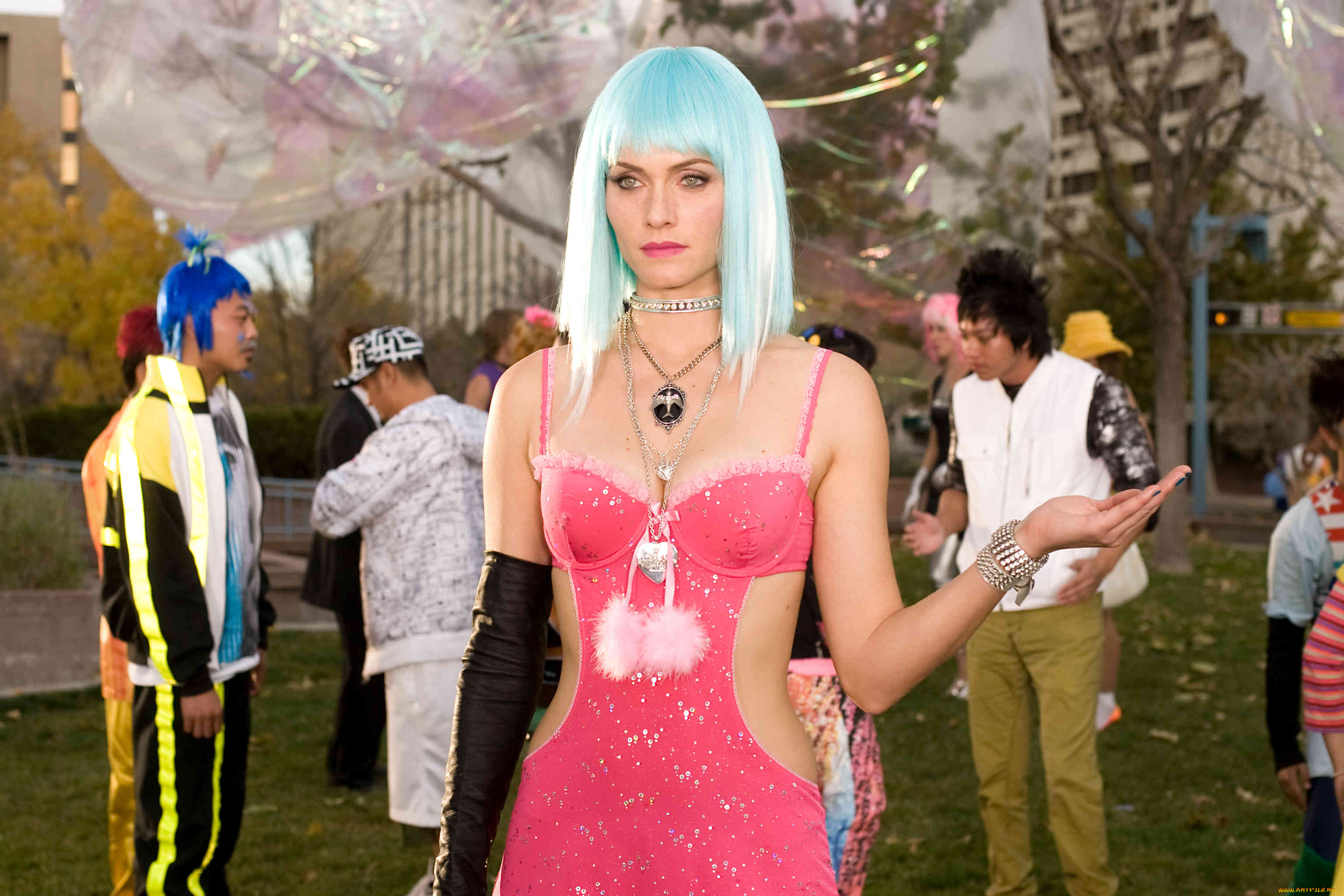 девушки, amber, valletta, люди, браслет, перчатка, костюм, парик, модель