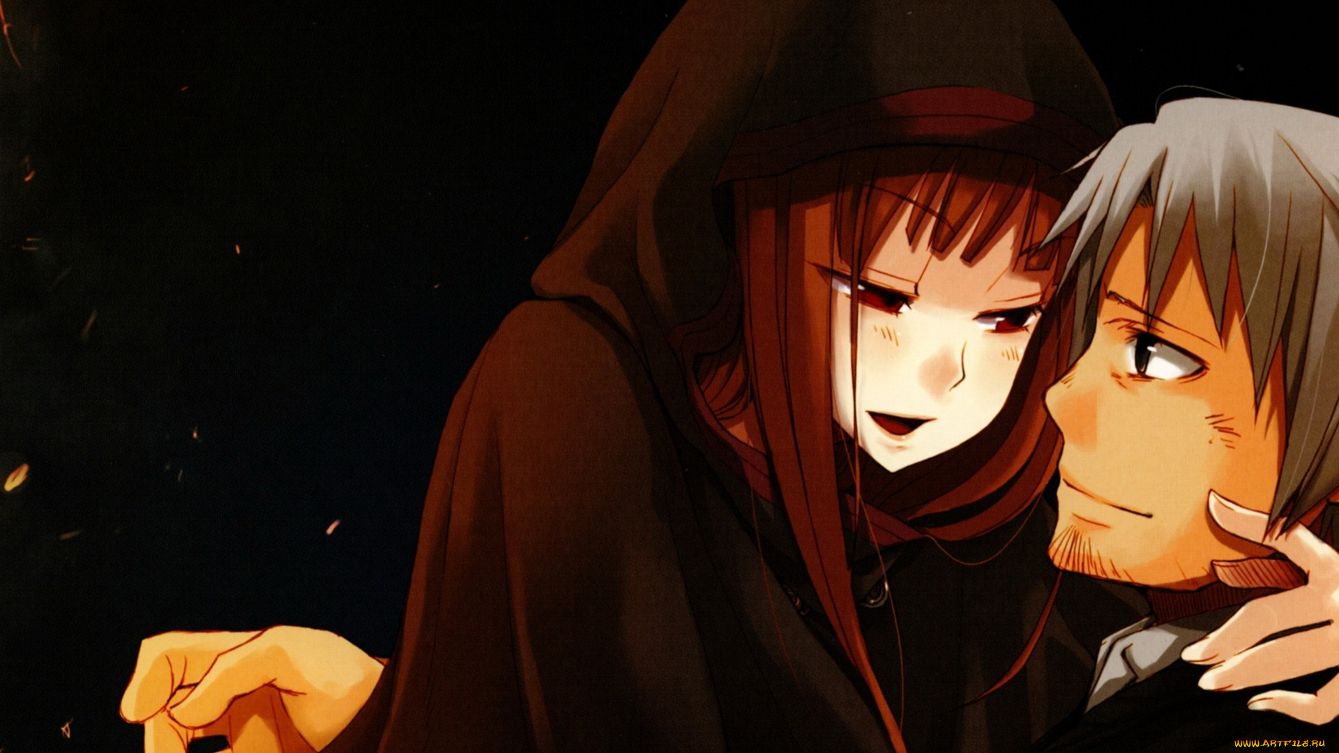 аниме, spice, and, wolf, spice, and, wolf, волчица, и, пряности