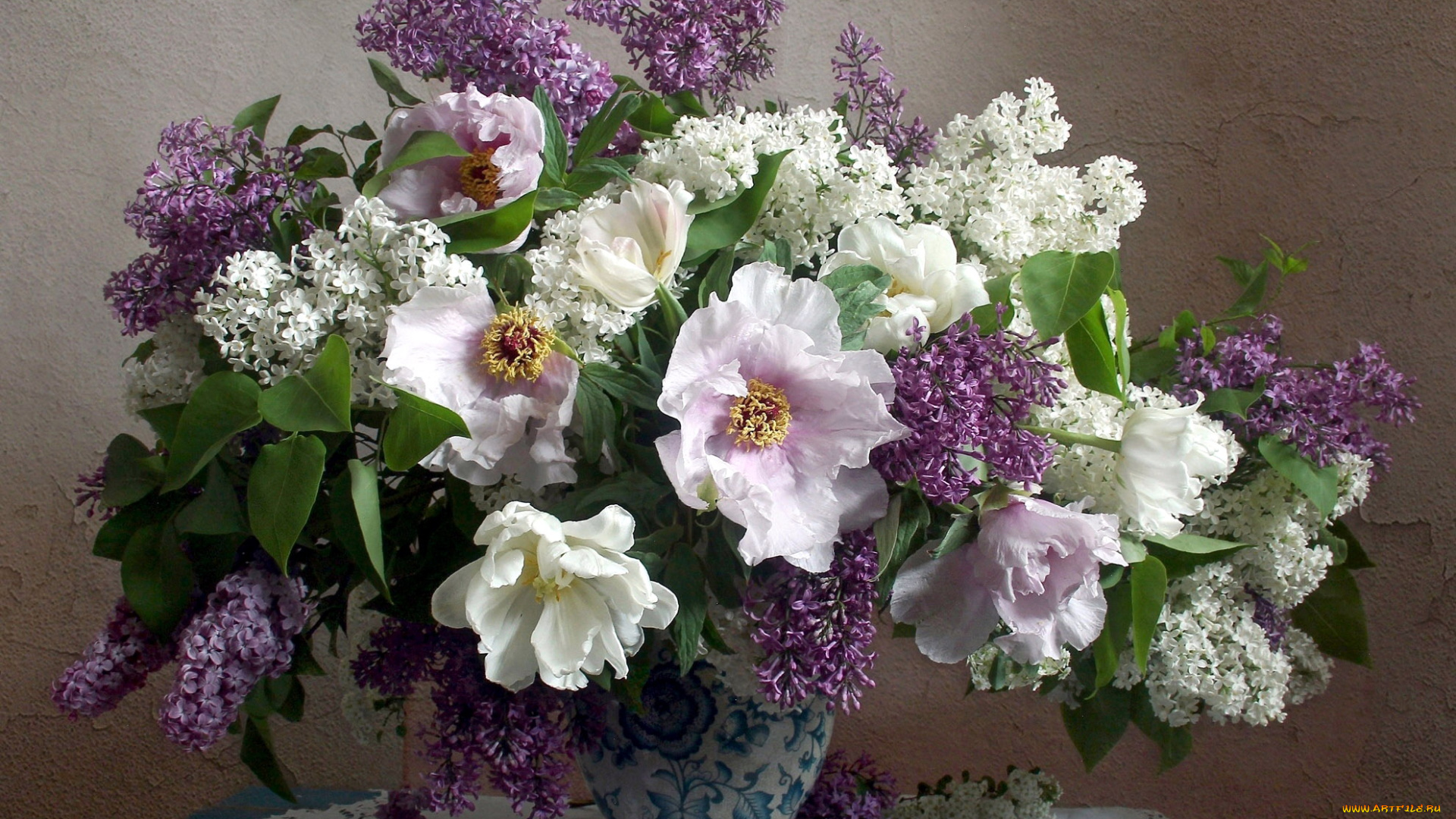 цветы, букеты, , композиции, сирень, тюльпаны